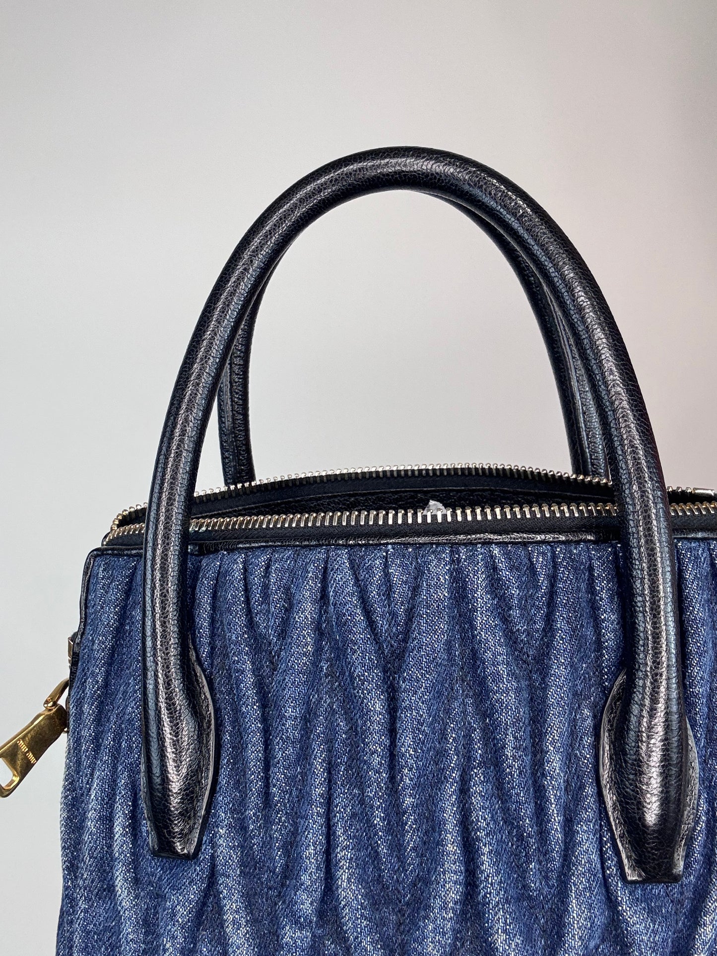 Miu Miu Rare Small Demin Two Way Bag