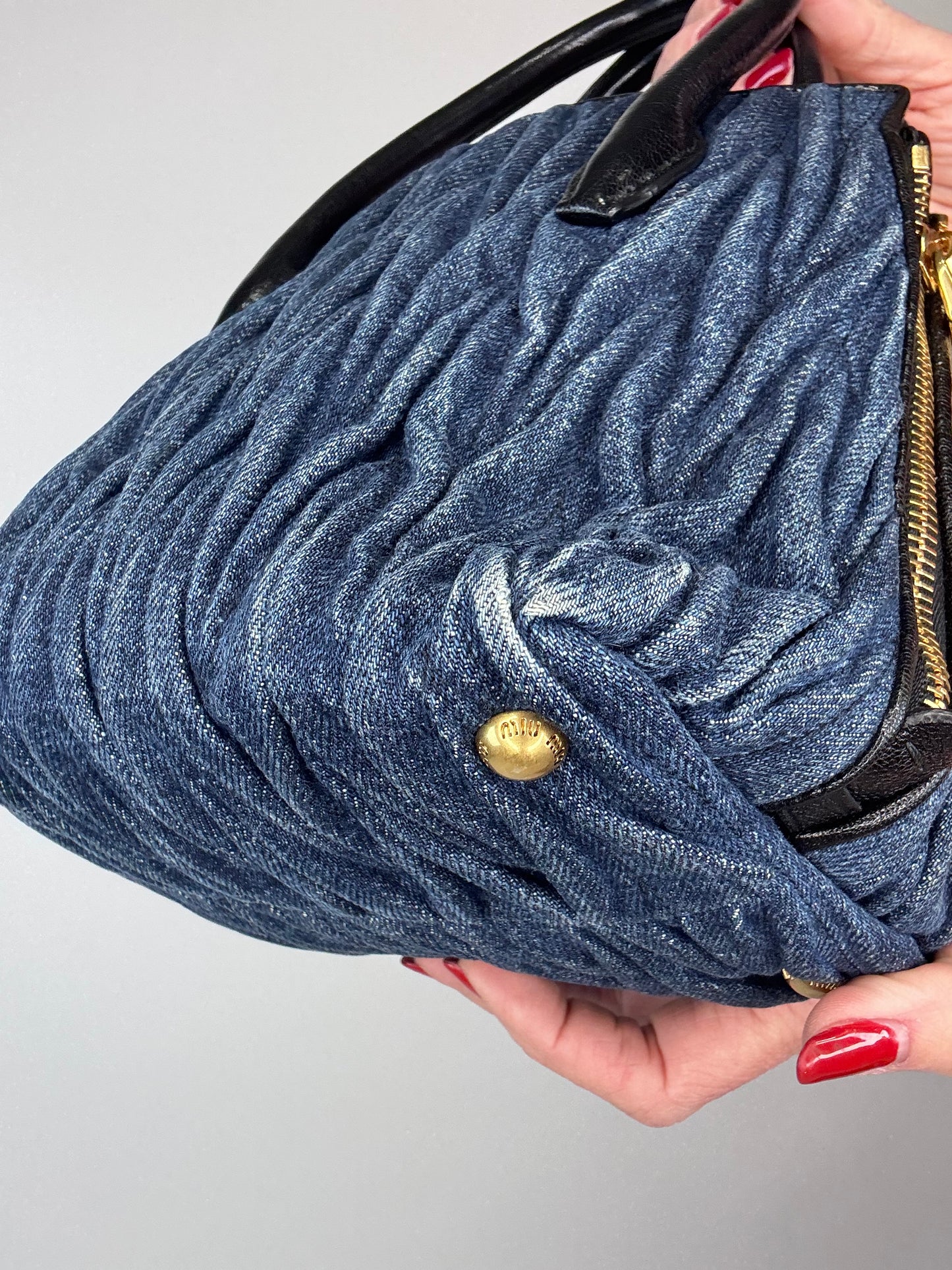 Miu Miu Rare Small Demin Two Way Bag