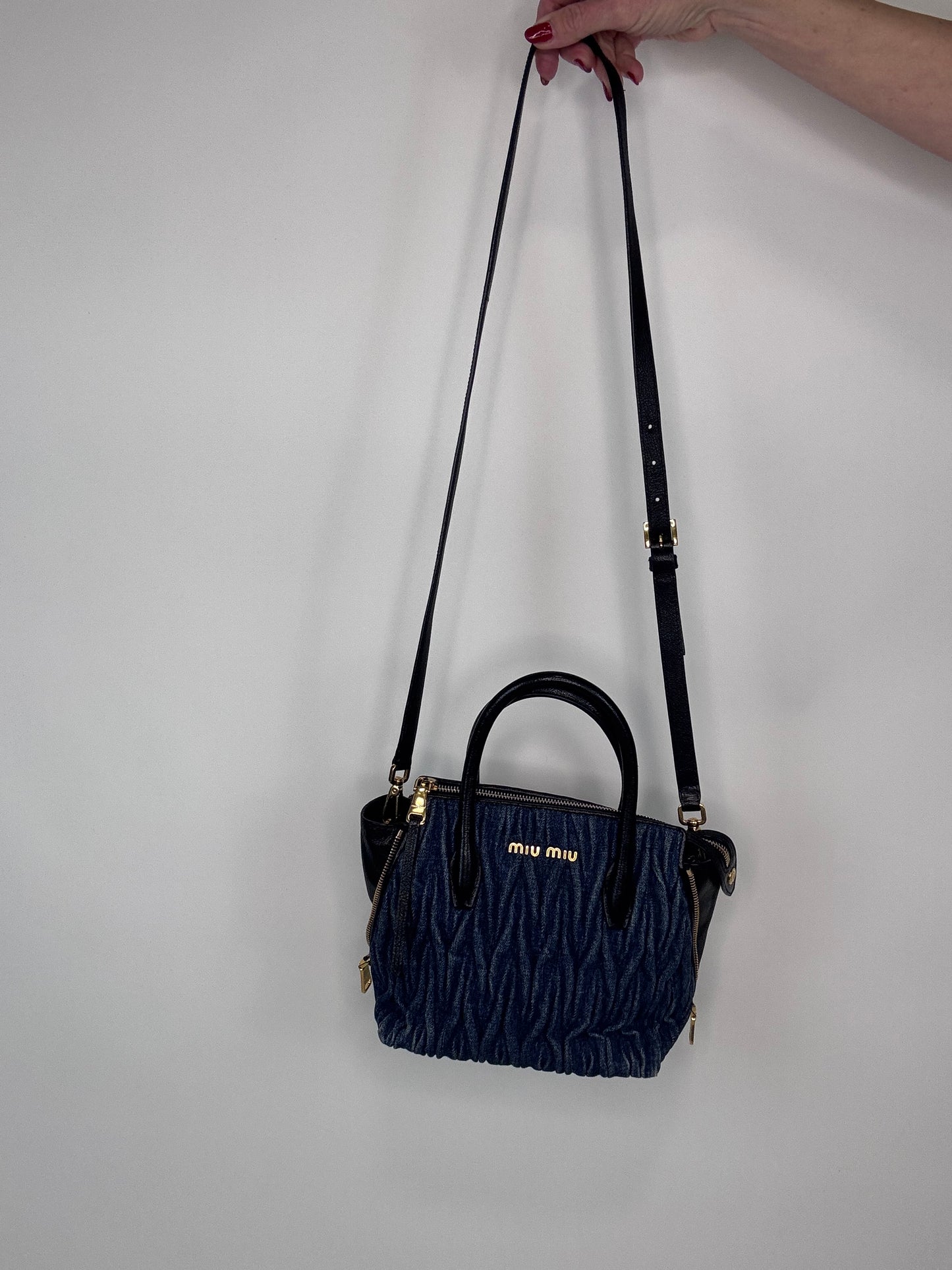 Miu Miu Rare Small Demin Two Way Bag