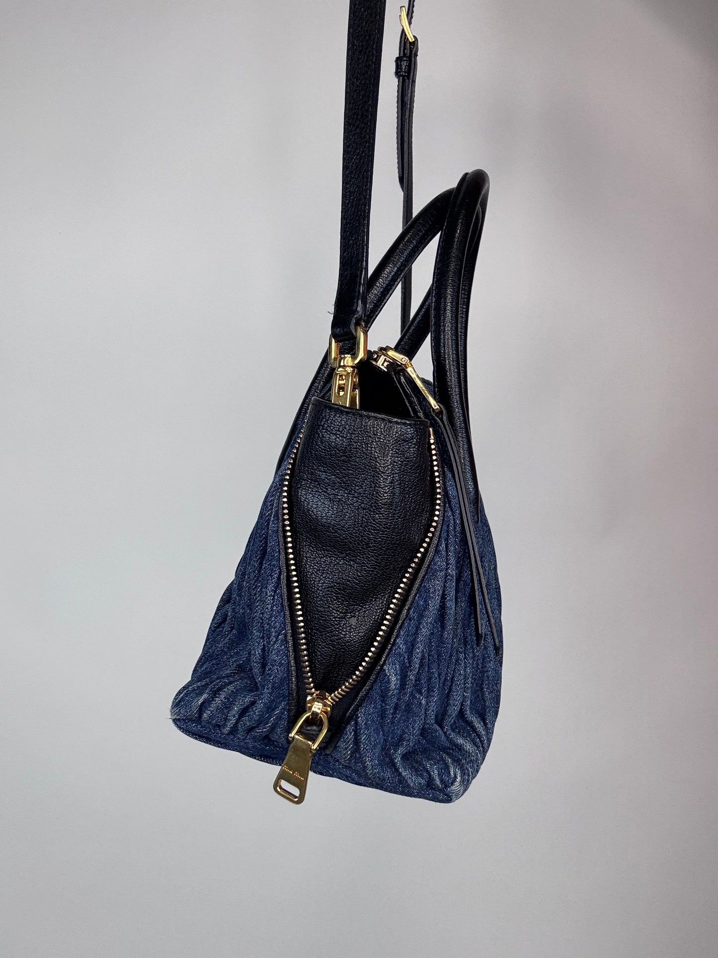 Miu Miu Rare Small Demin Two Way Bag