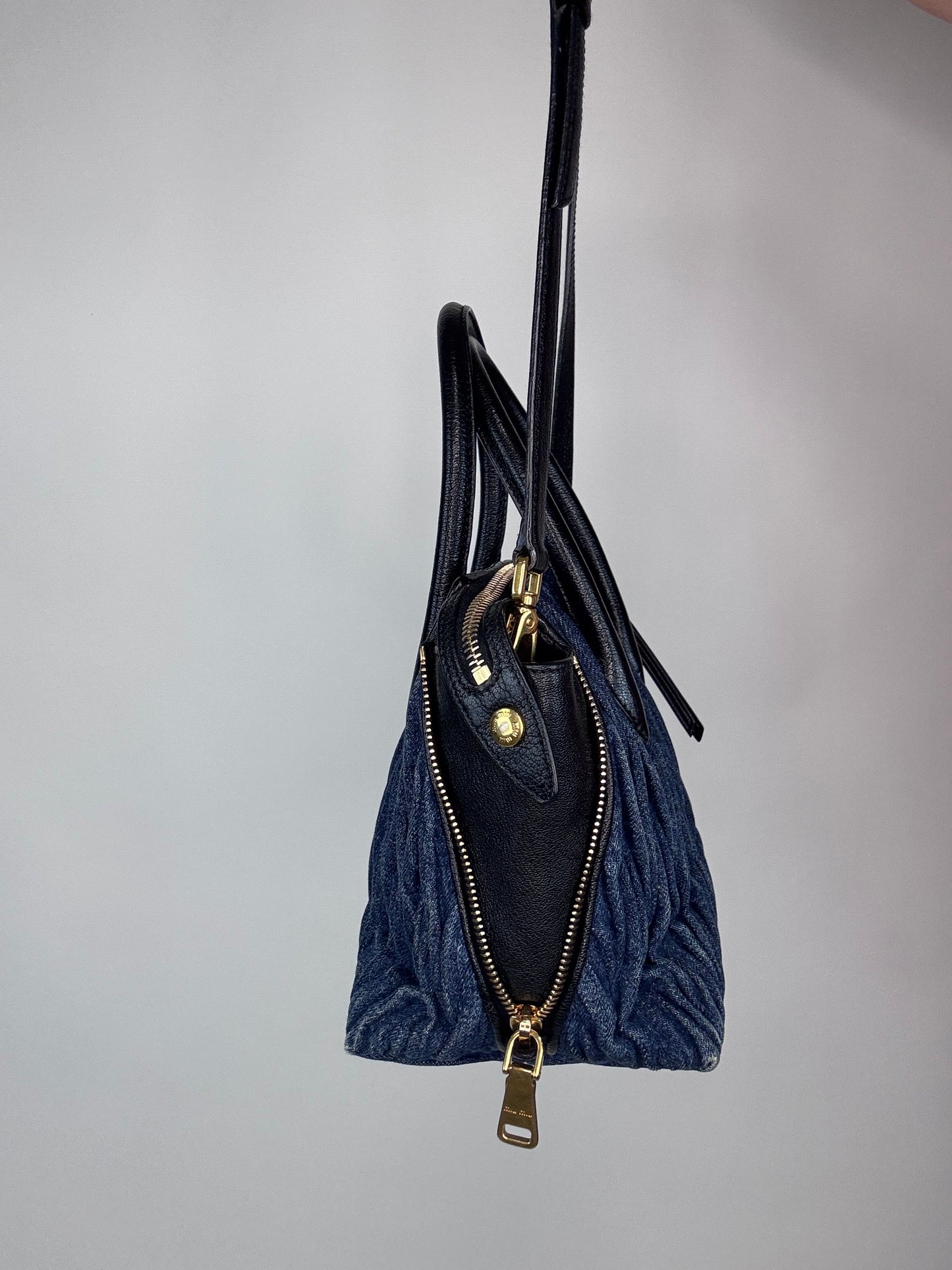 Miu Miu Rare Small Demin Two Way Bag
