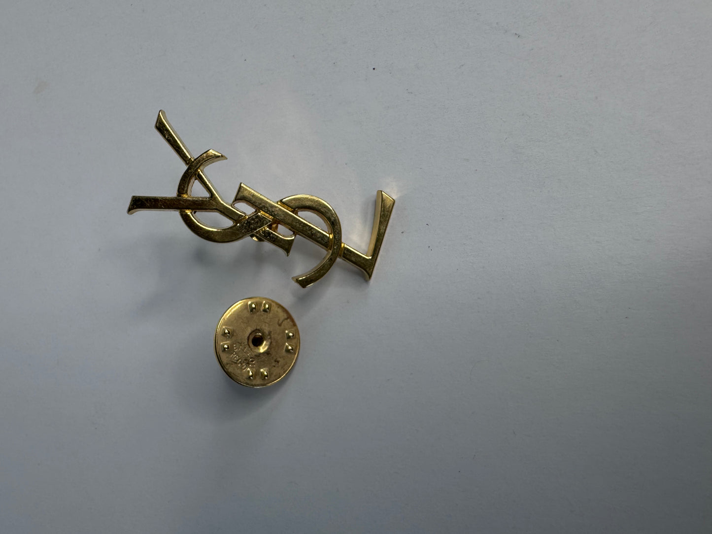 Saint Laurent Vintage Gold Brooch