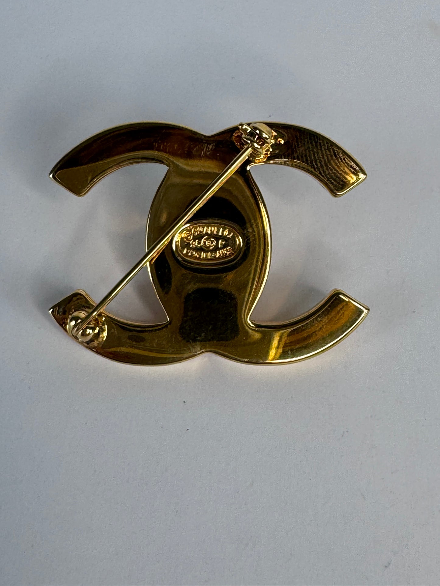 Chanel Vintage Turn Lock Brooch