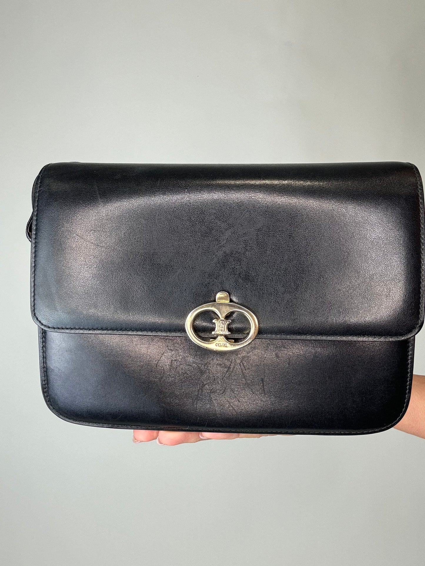 Celine Triomphe Vintage Shoulder Bag