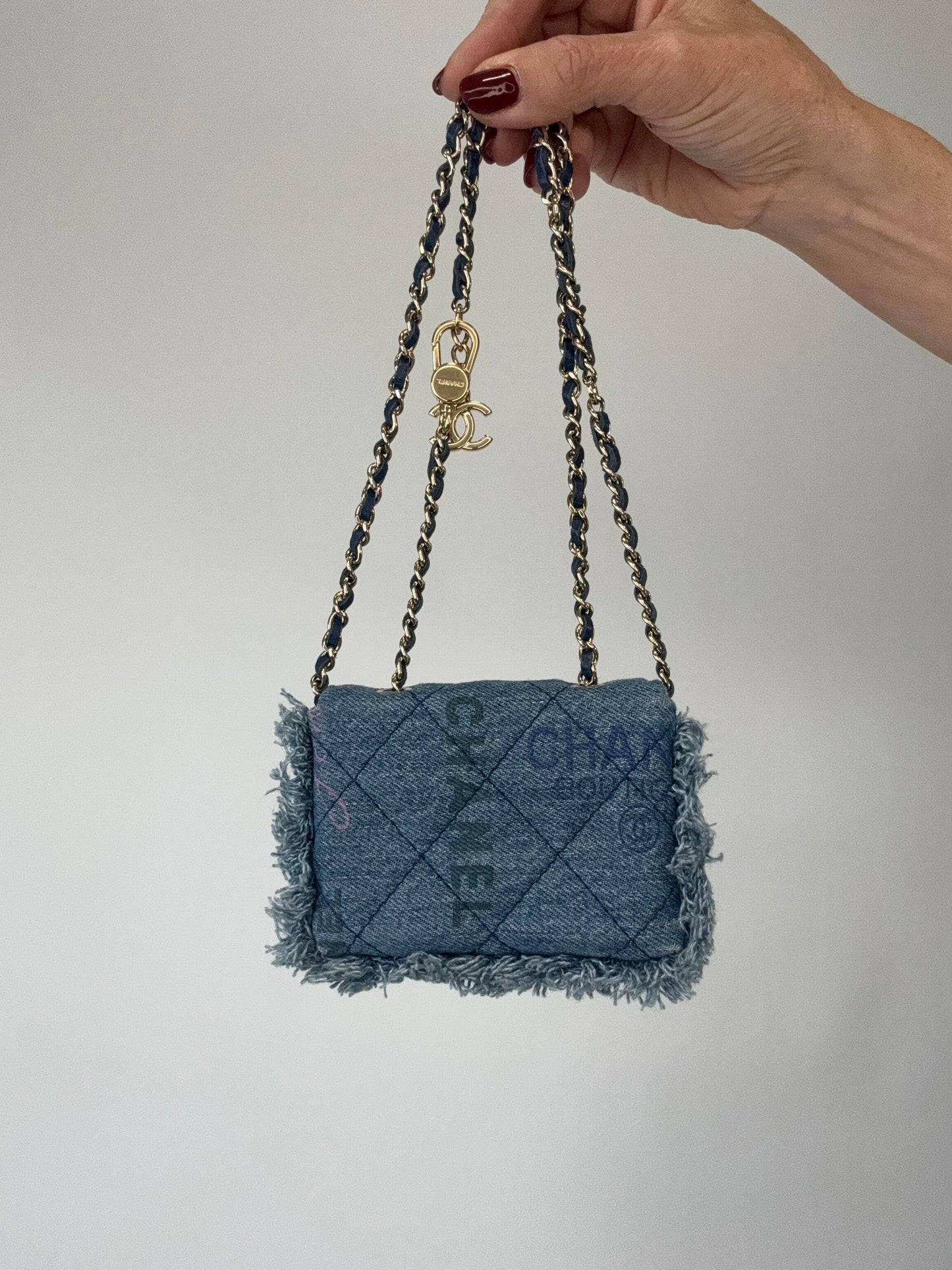 Chanel Matelasse Denim Mood Mini Shoulder Bag