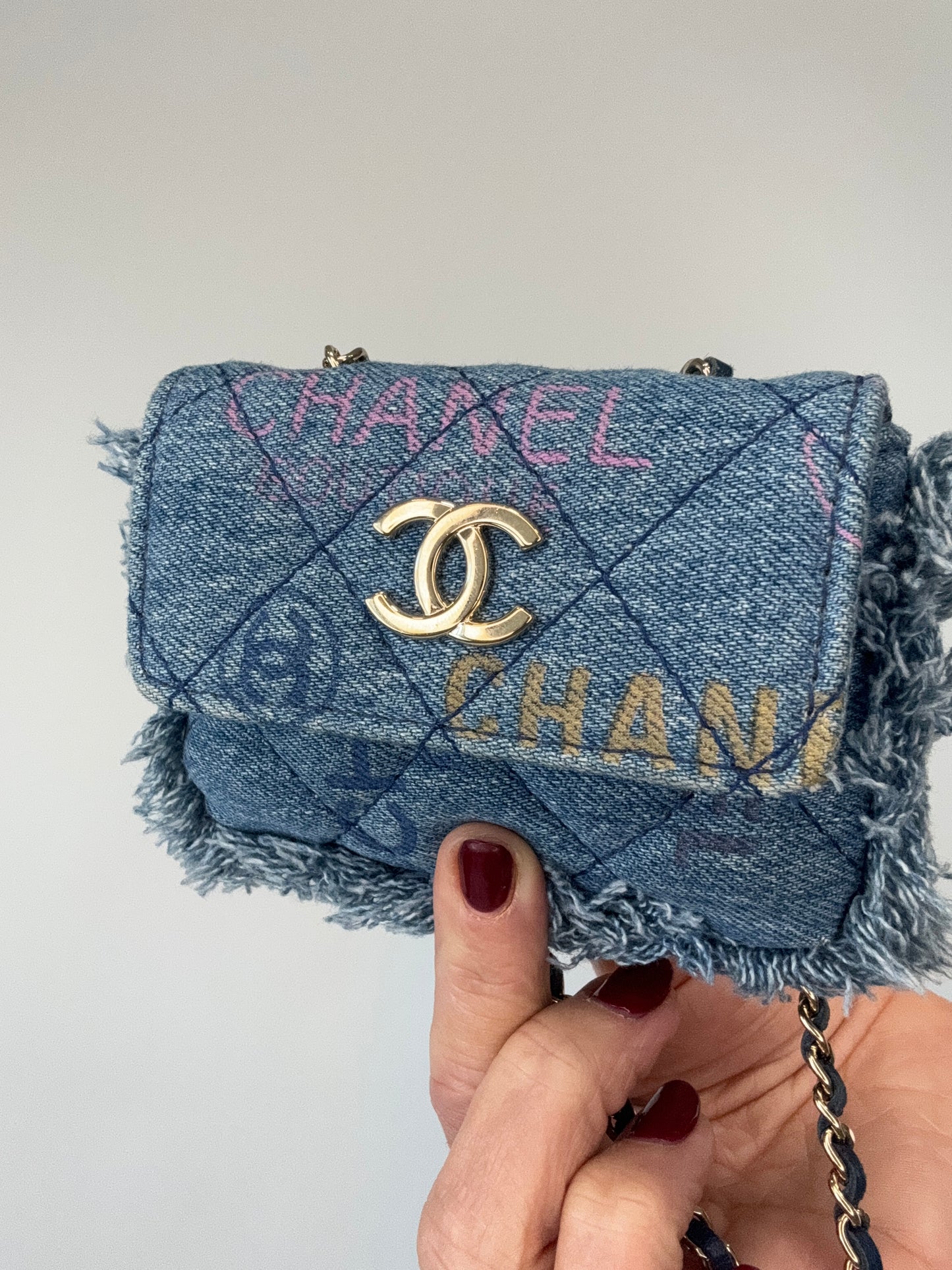 Chanel Matelasse Denim Mood Mini Shoulder Bag