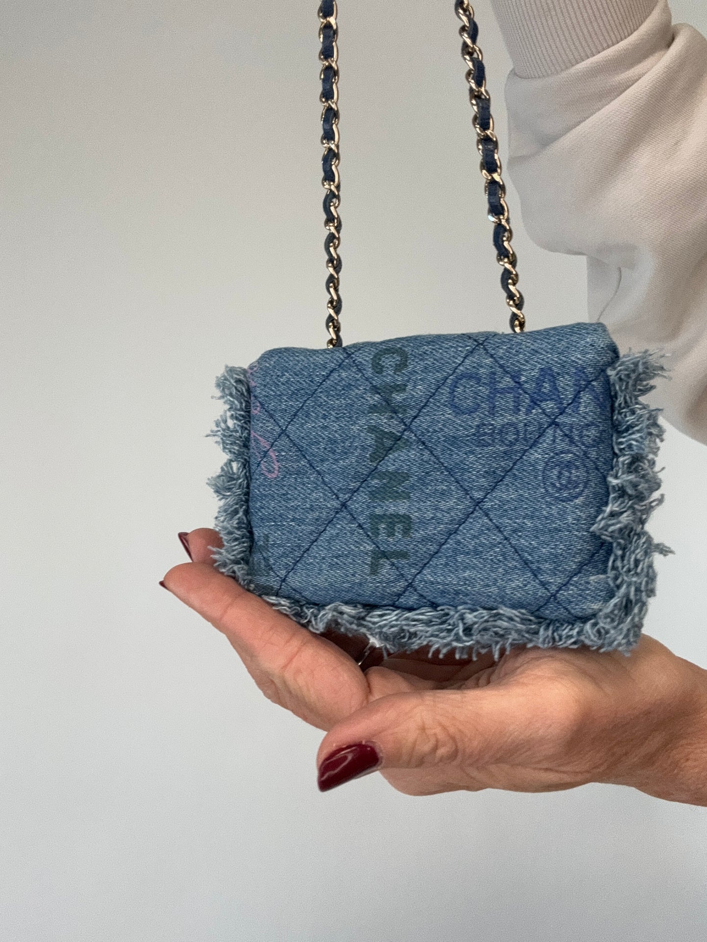 Chanel Matelasse Denim Mood Mini Shoulder Bag