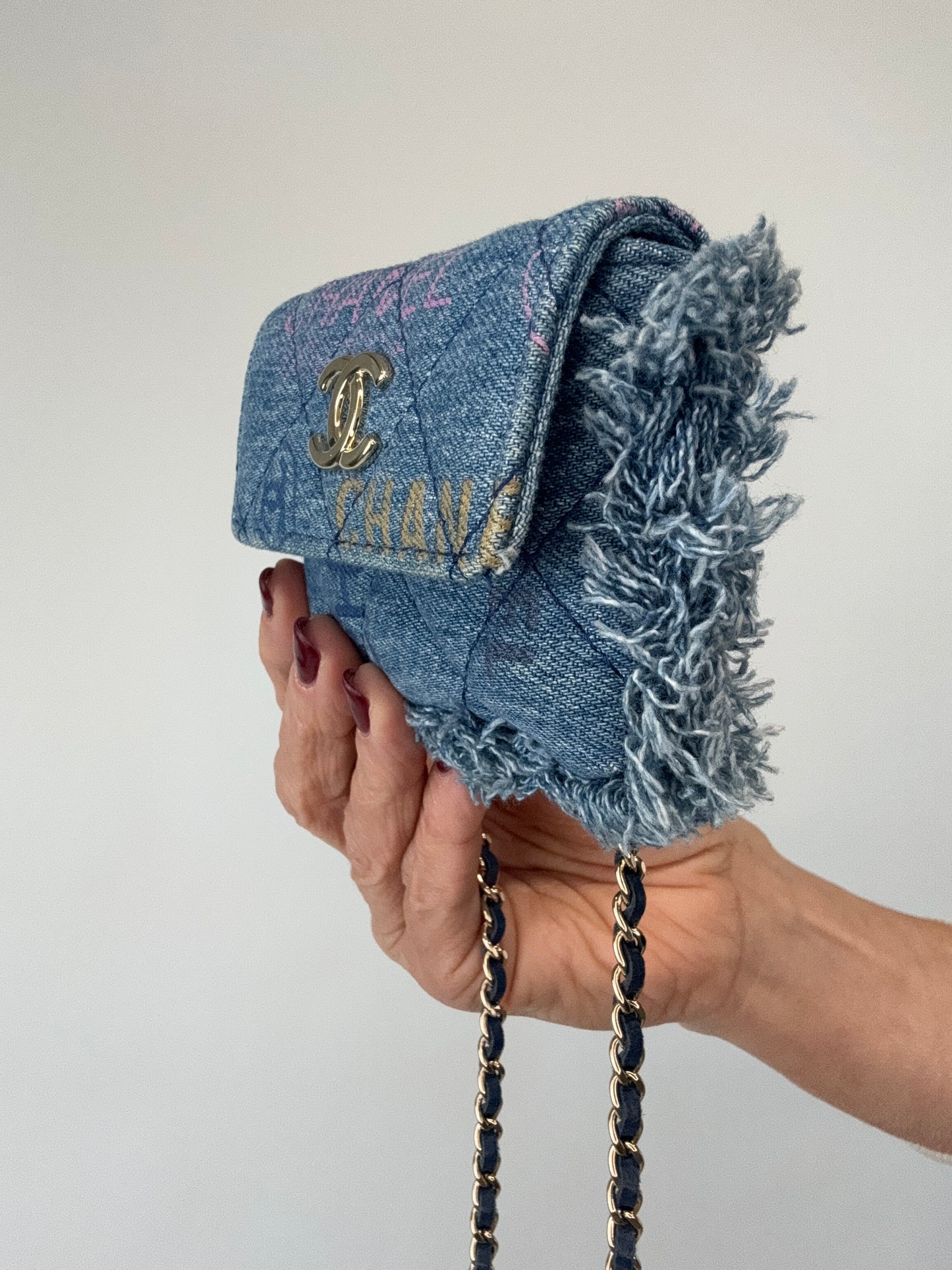 Chanel Matelasse Denim Mood Mini Shoulder Bag