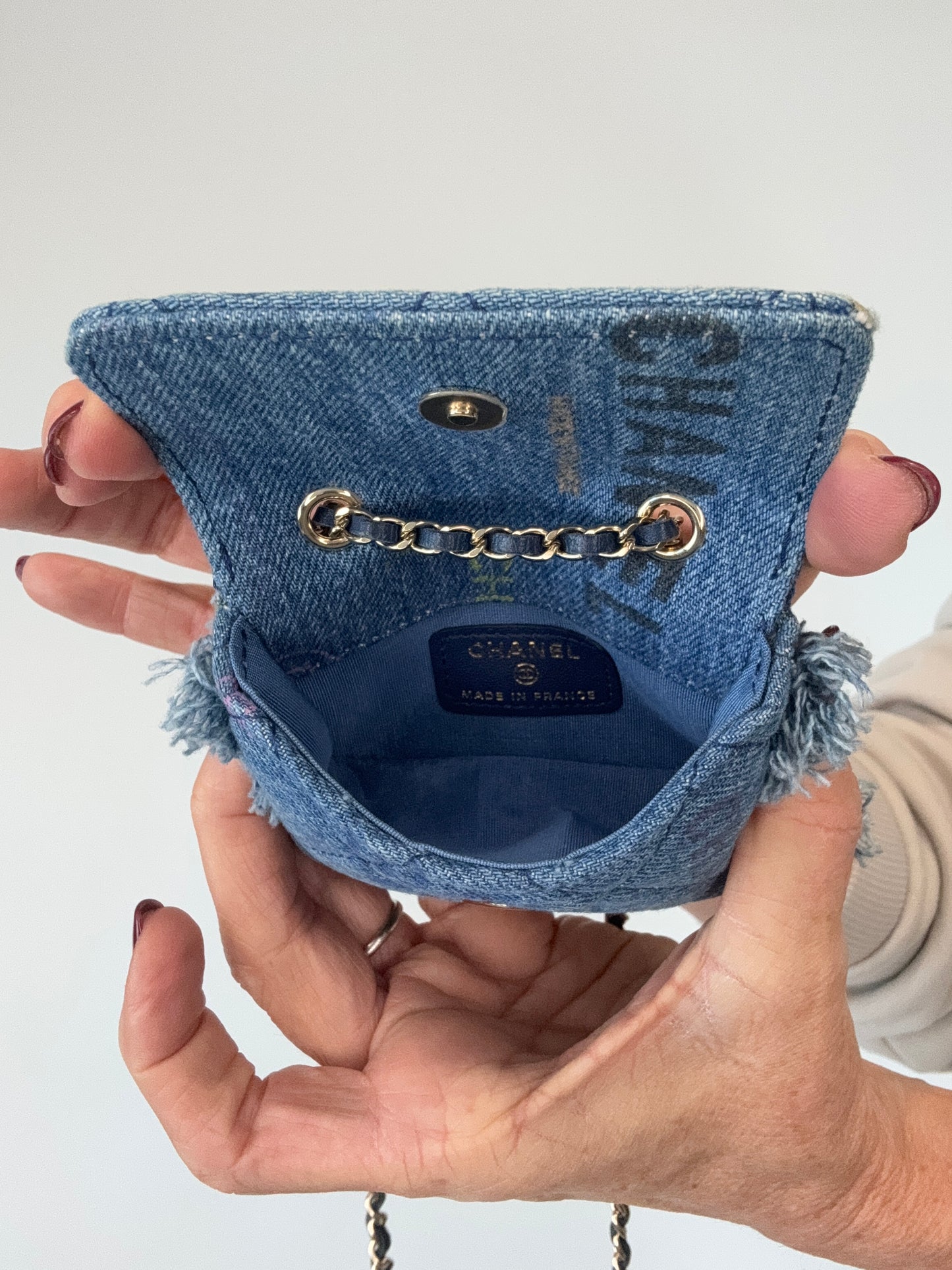 Chanel Matelasse Denim Mood Mini Shoulder Bag