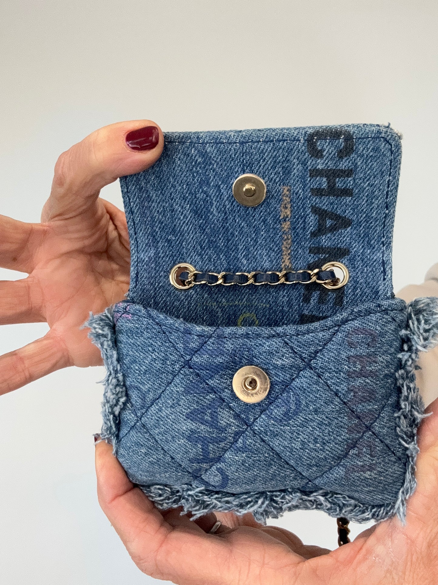 Chanel Matelasse Denim Mood Mini Shoulder Bag