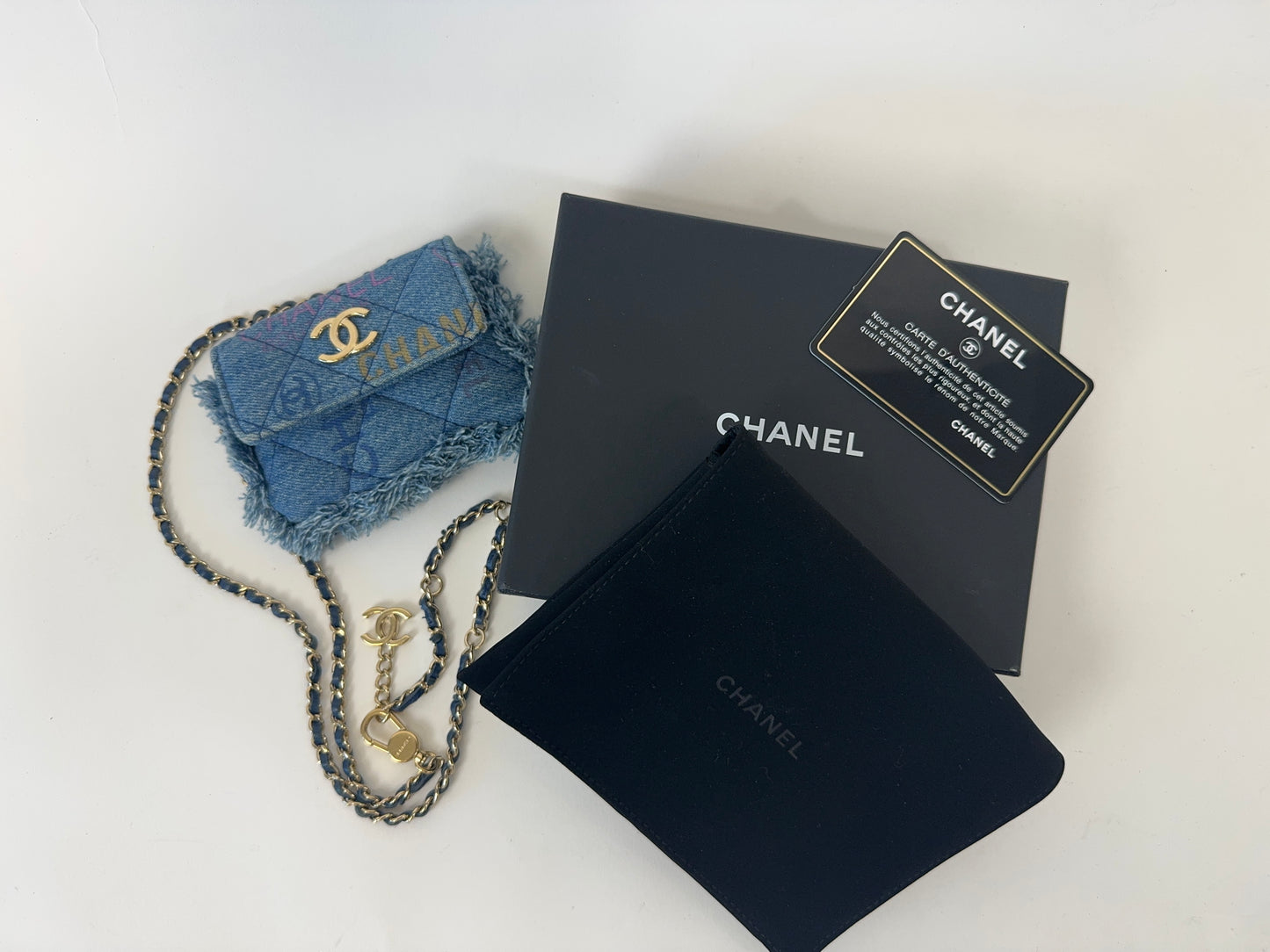 Chanel Matelasse Denim Mood Mini Shoulder Bag