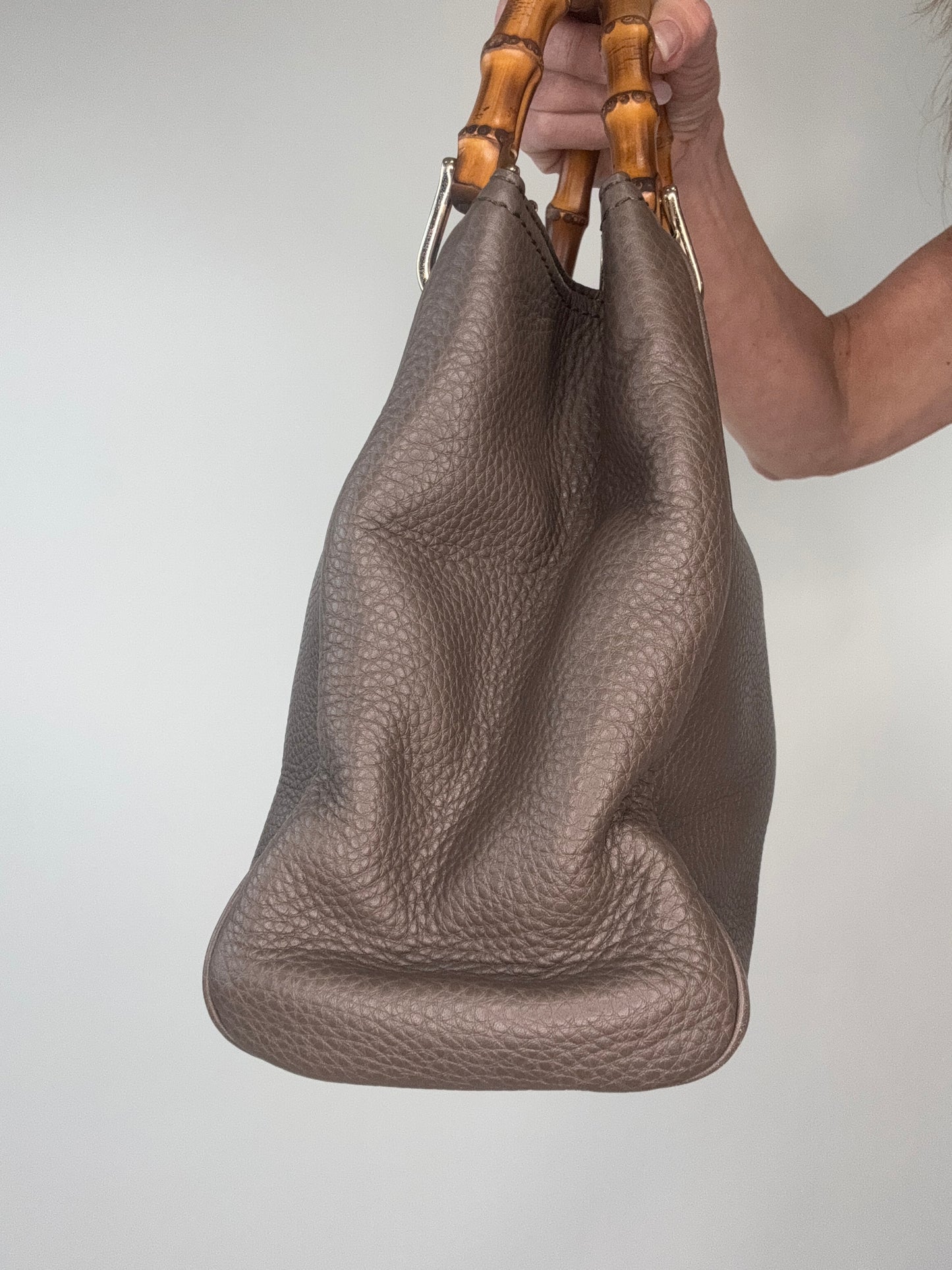 Gucci Two Way Bamboo Shopping Tote