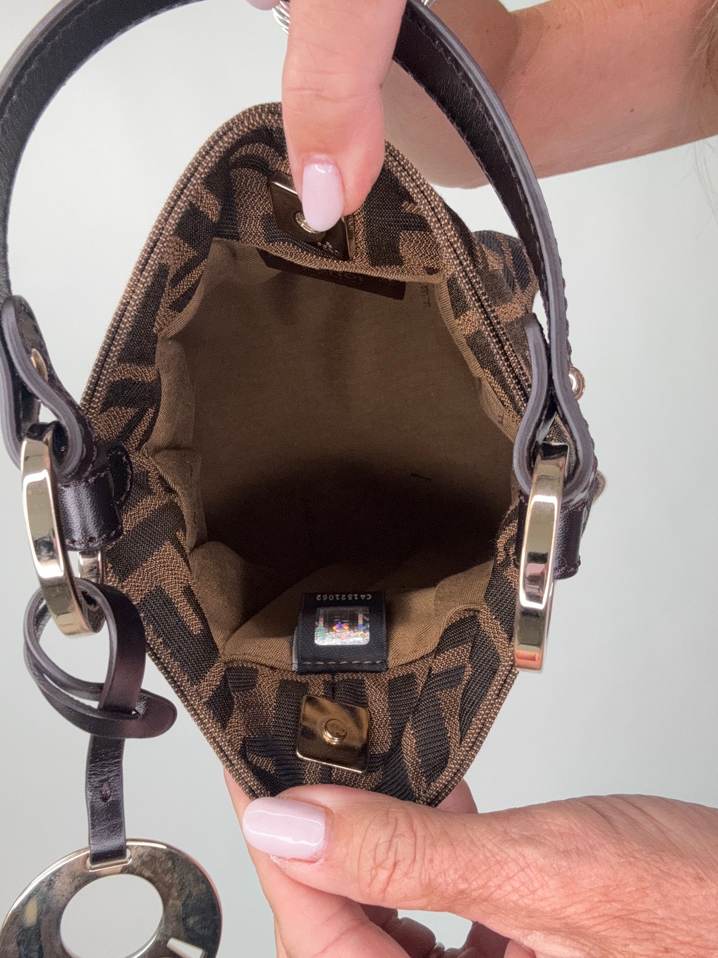 Fendi Mini Chef Zucca Hobo Bag