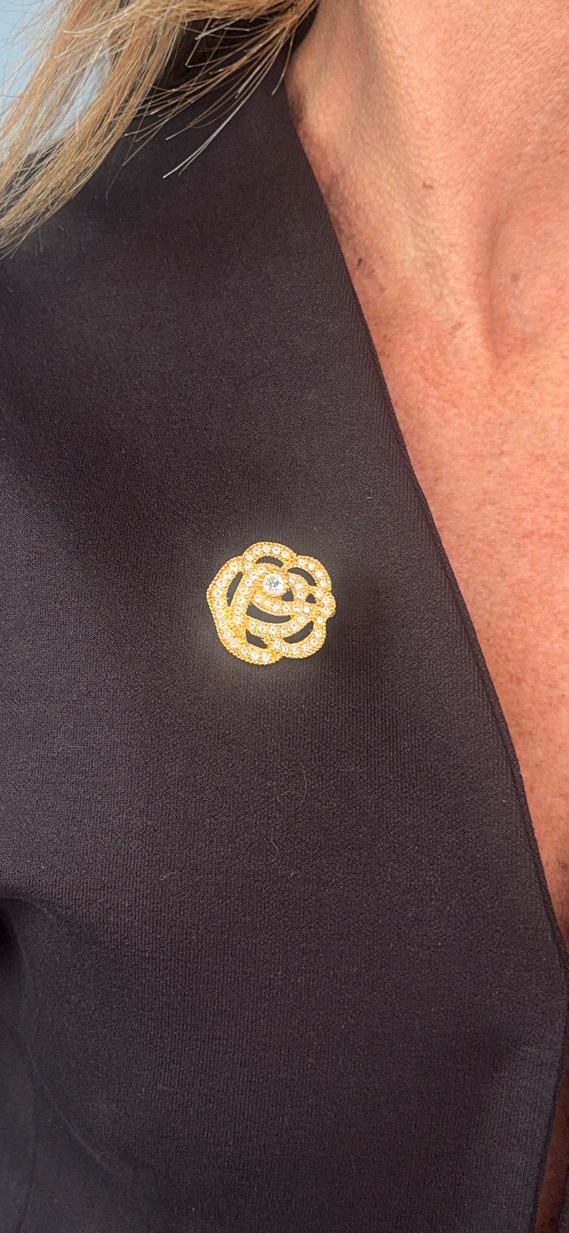 Christian Dior Camellia Brooch Pin Brooch