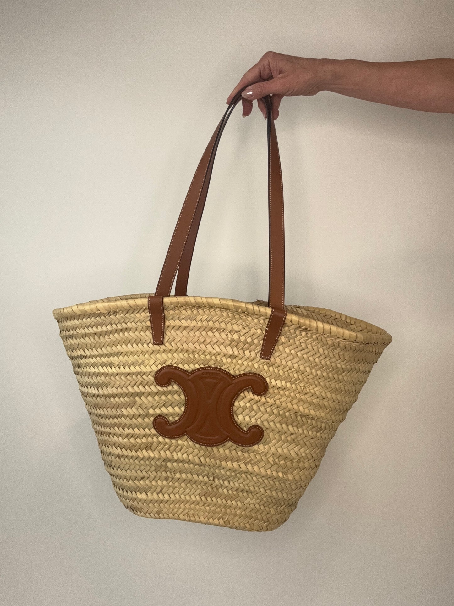 Celine Raffia Large Tote Bag