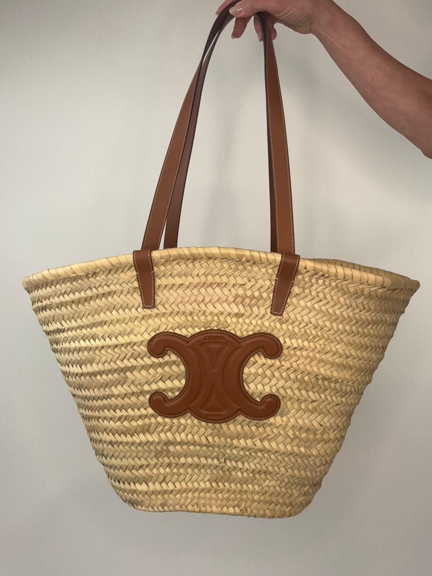 Celine Raffia Large Tote Bag