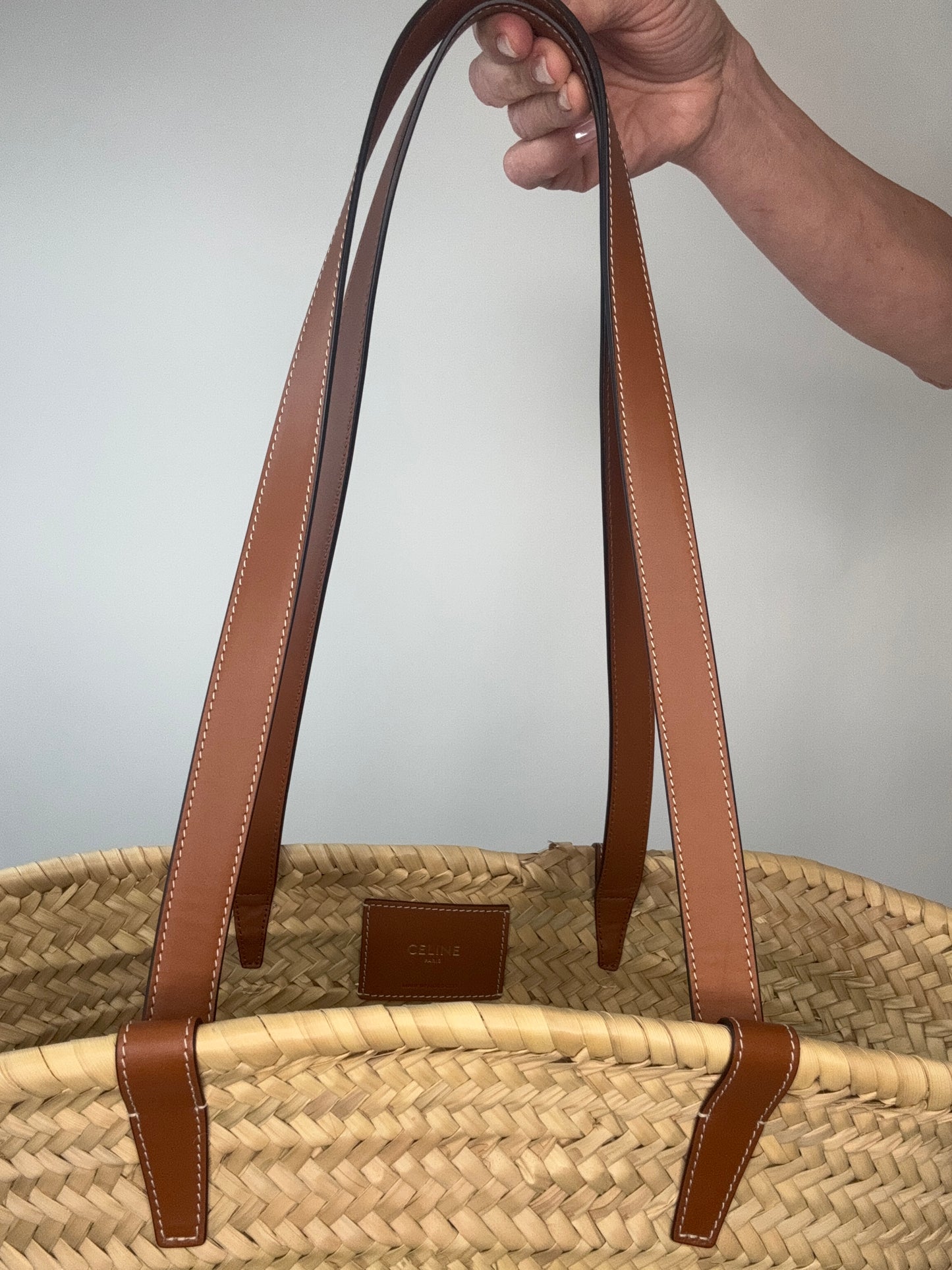 Celine Raffia Large Tote Bag