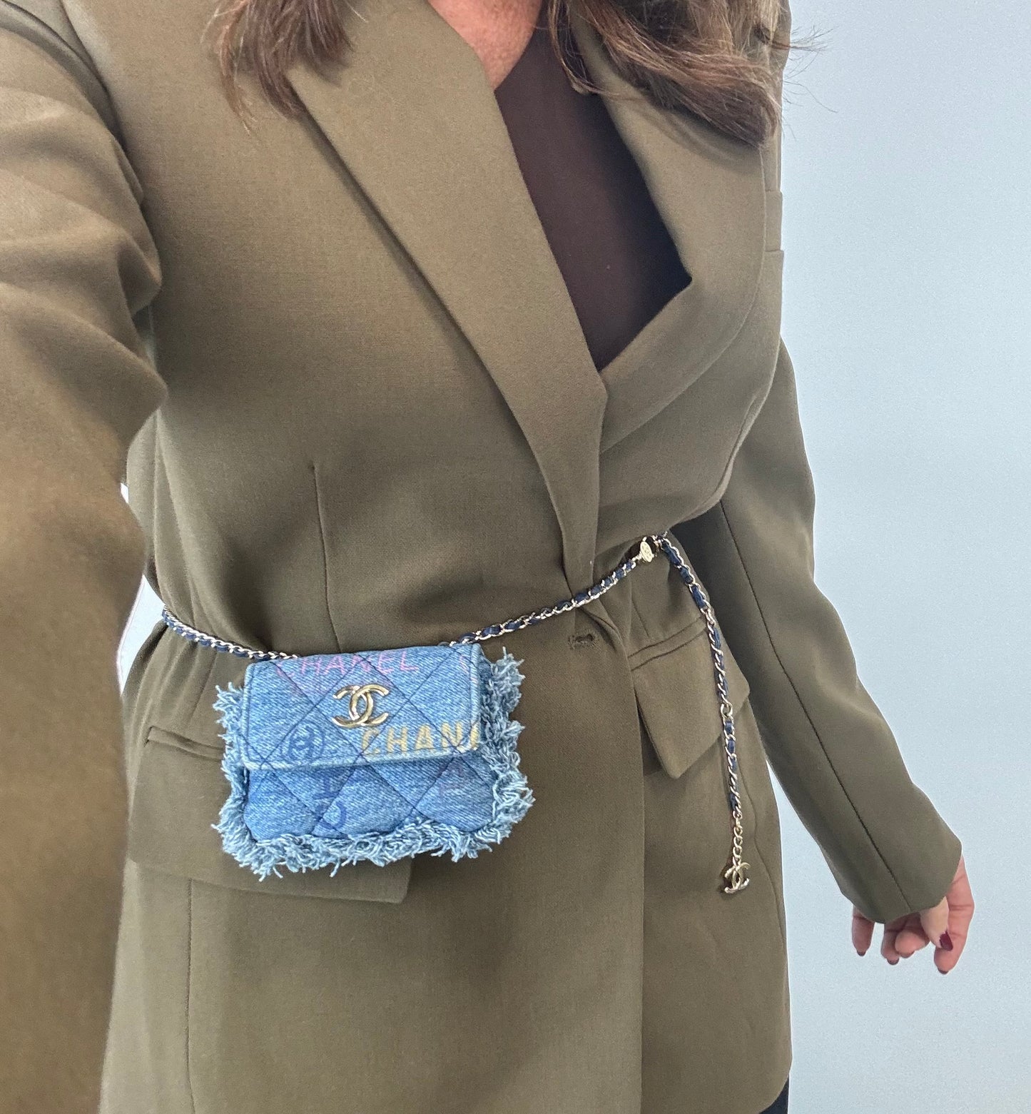 Chanel Matelasse Denim Mood Mini Shoulder Bag