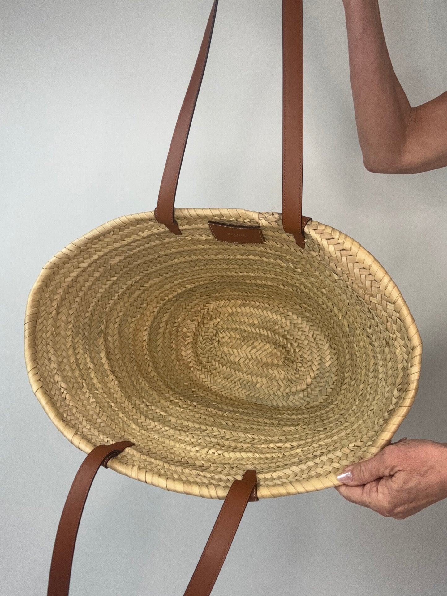 Celine Raffia Large Tote Bag