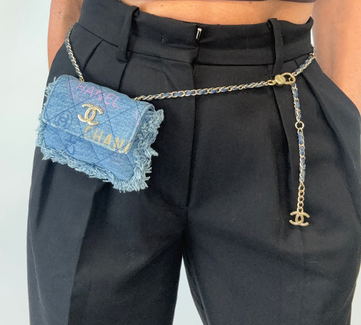 Chanel Matelasse Denim Mood Mini Shoulder Bag