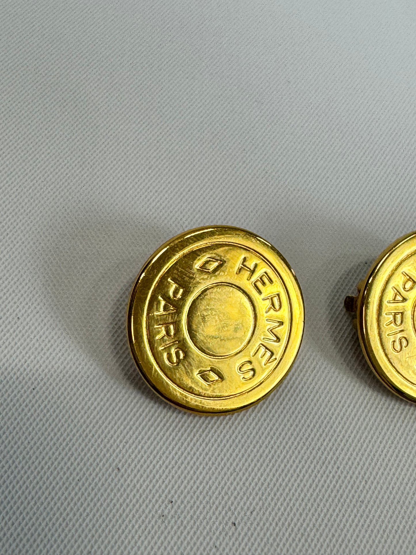Hermes Clou de Selle Vintage Earrings
