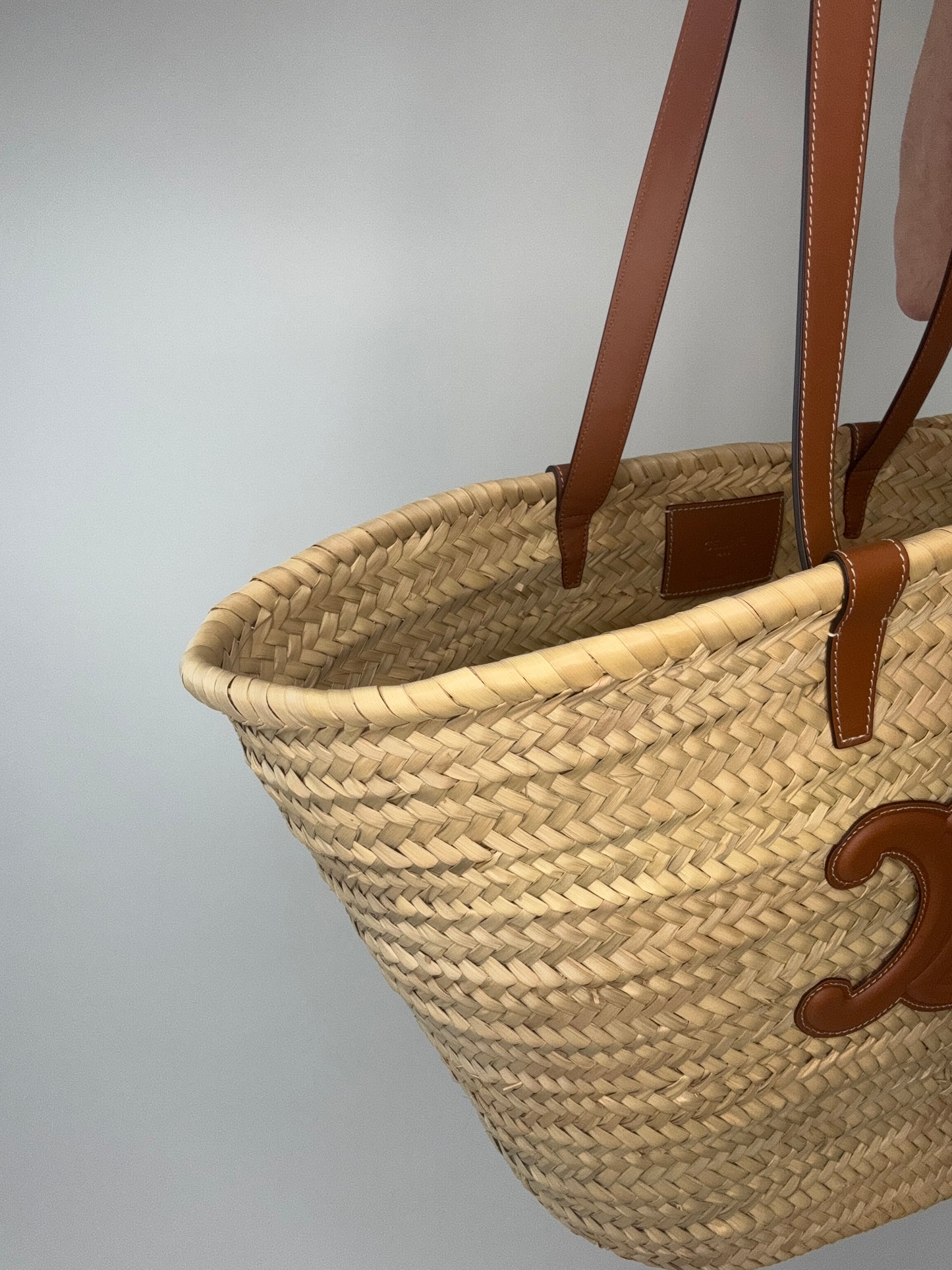 Celine Raffia Large Tote Bag