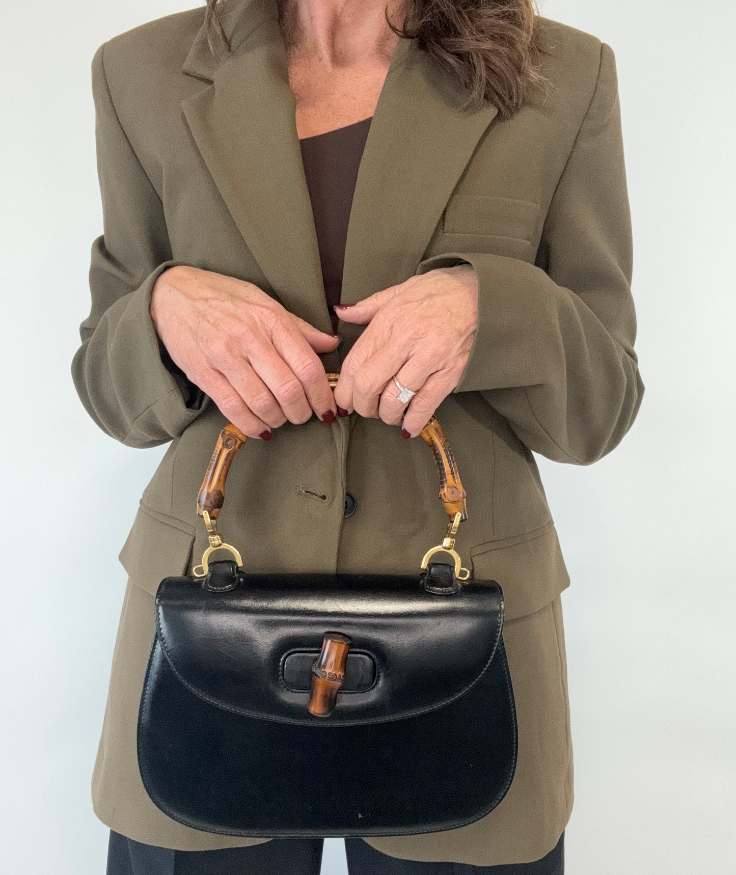 Gucci Vintage Medium 1997 Bamboo Top Handle