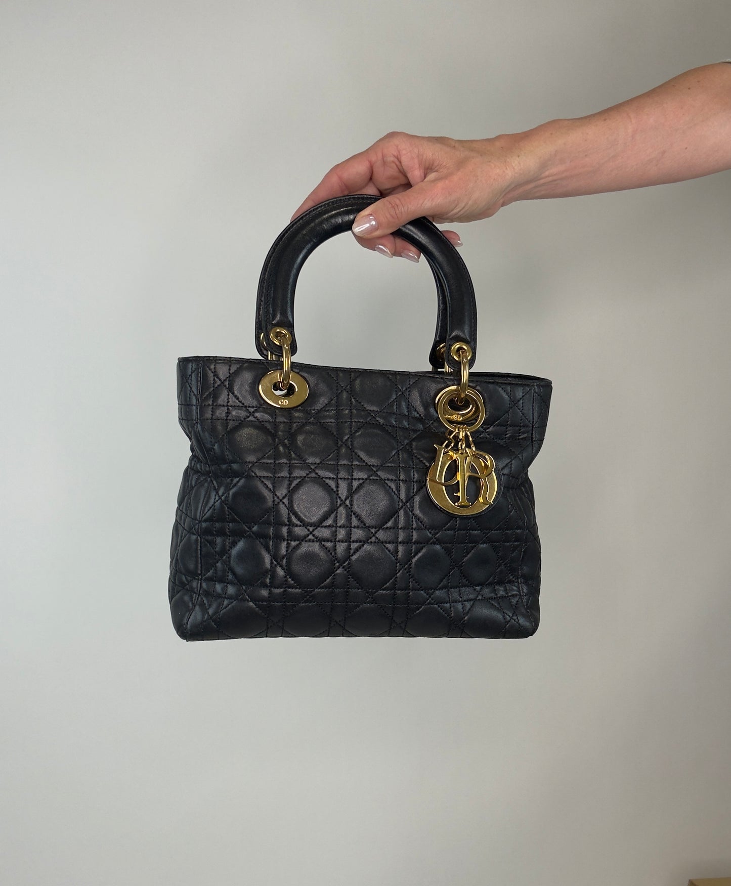 Medium lady Dior Cannage Bag
