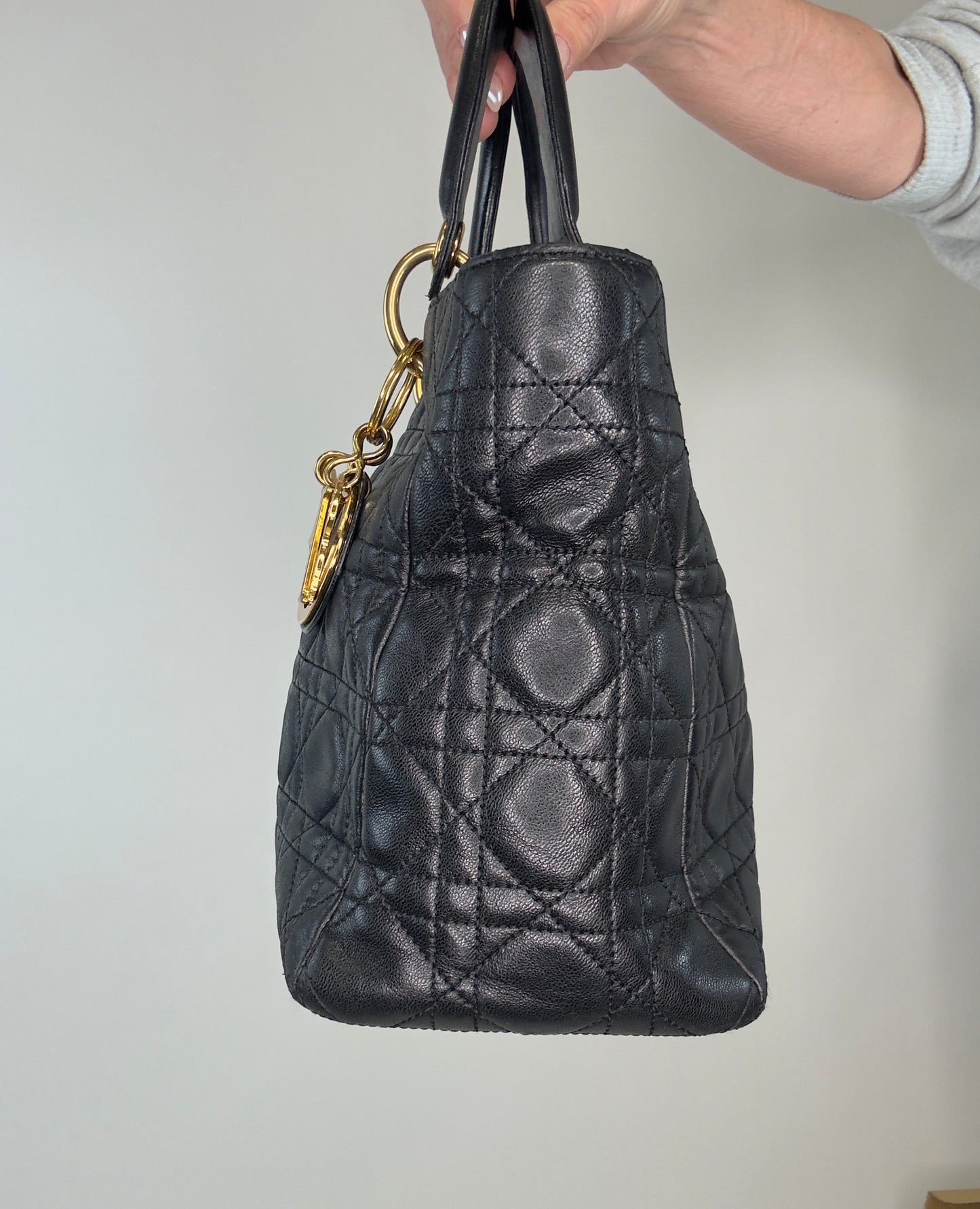 Medium lady Dior Cannage Bag