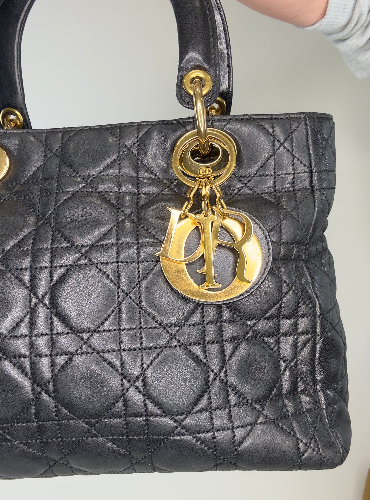 Medium lady Dior Cannage Bag