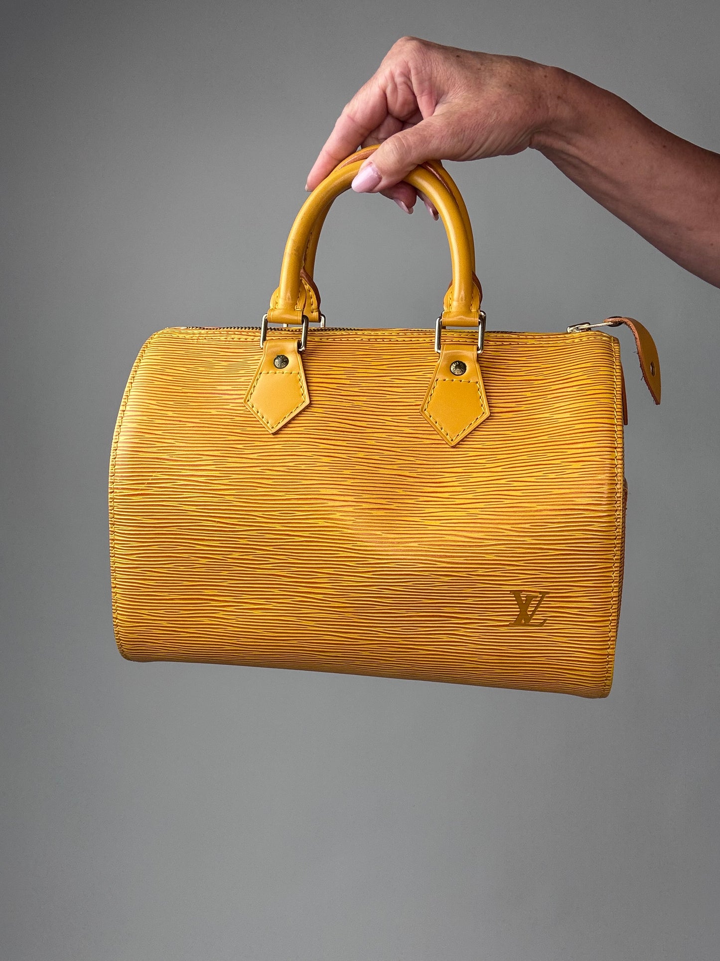 Louis Vuitton Vintage Speedy 25 Epi Yellow