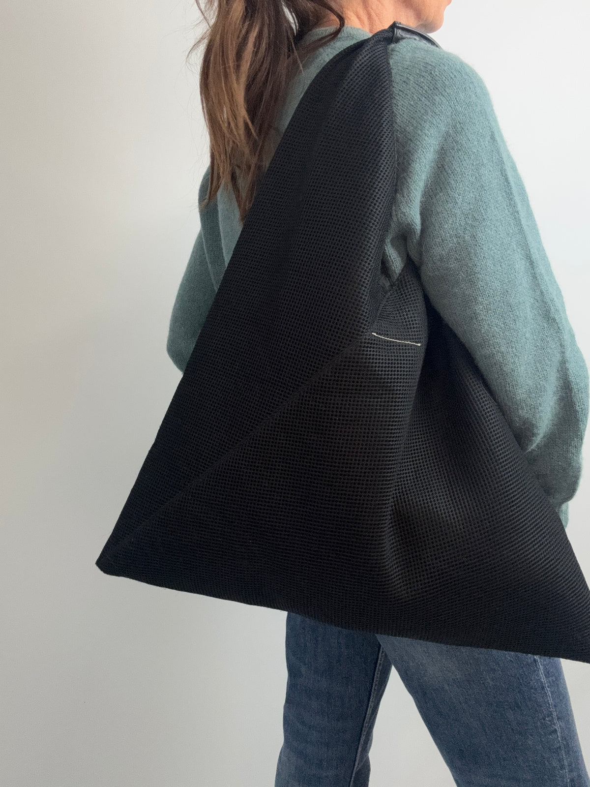 MM6 Maison Margiela Japanese Mesh Shoulder Bag — Black