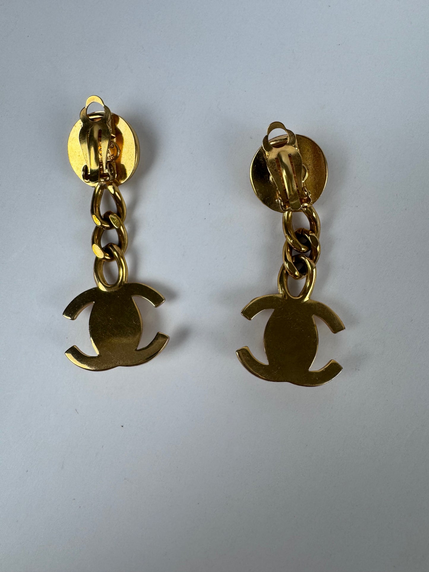 Chanel Turnlock 1996 Dangle Earrings