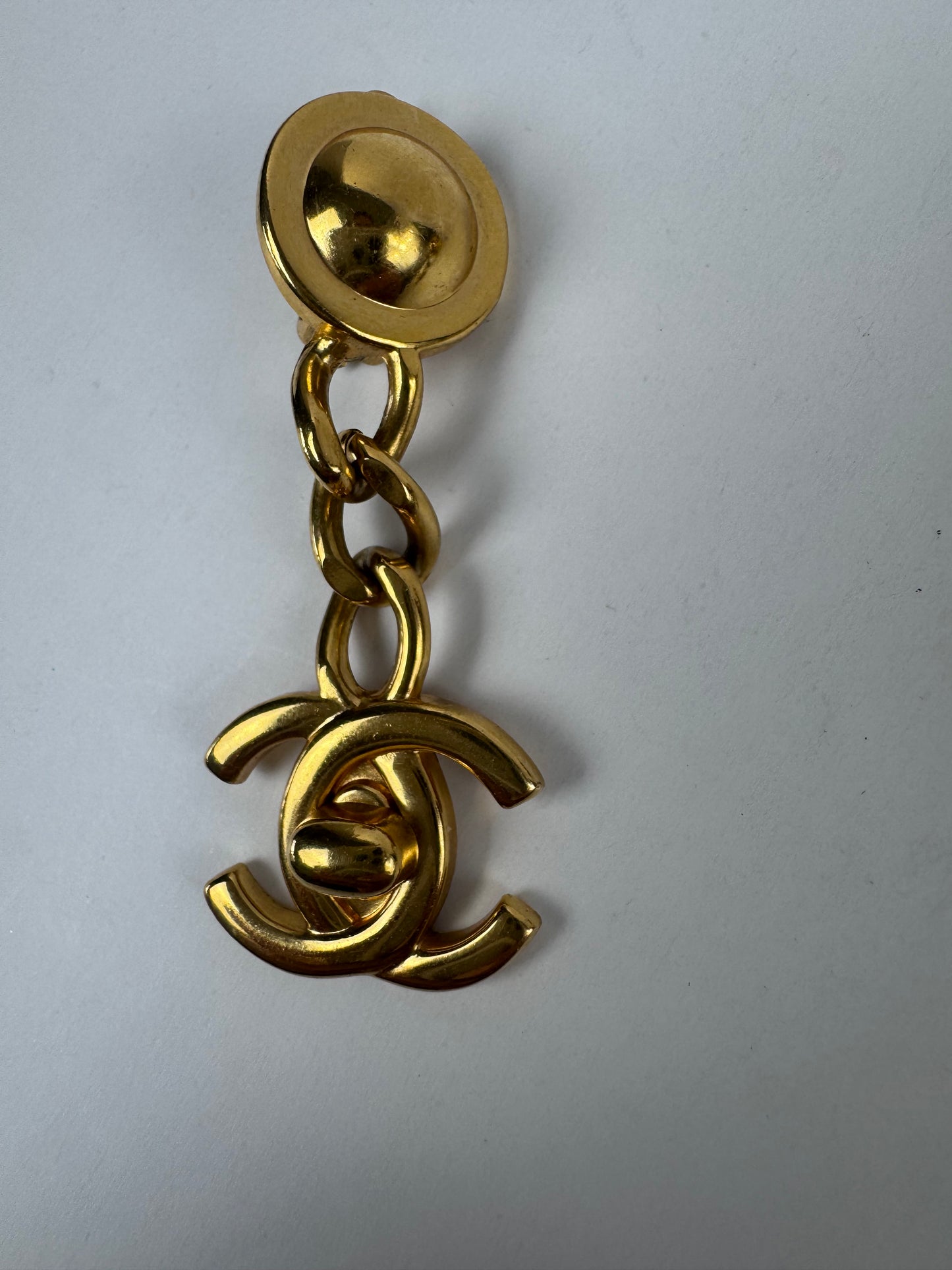 Chanel Turnlock 1996 Dangle Earrings