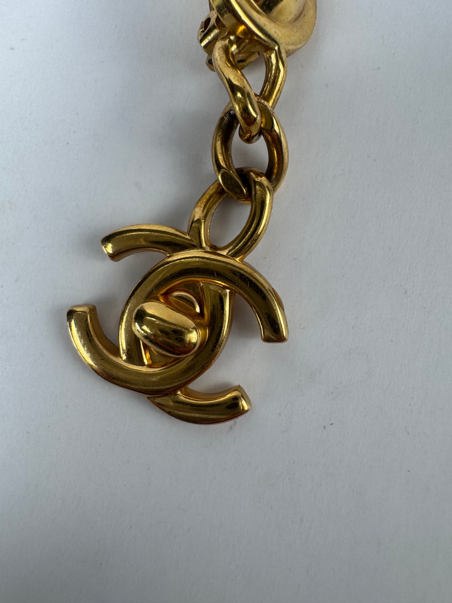 Chanel Turnlock 1996 Dangle Earrings