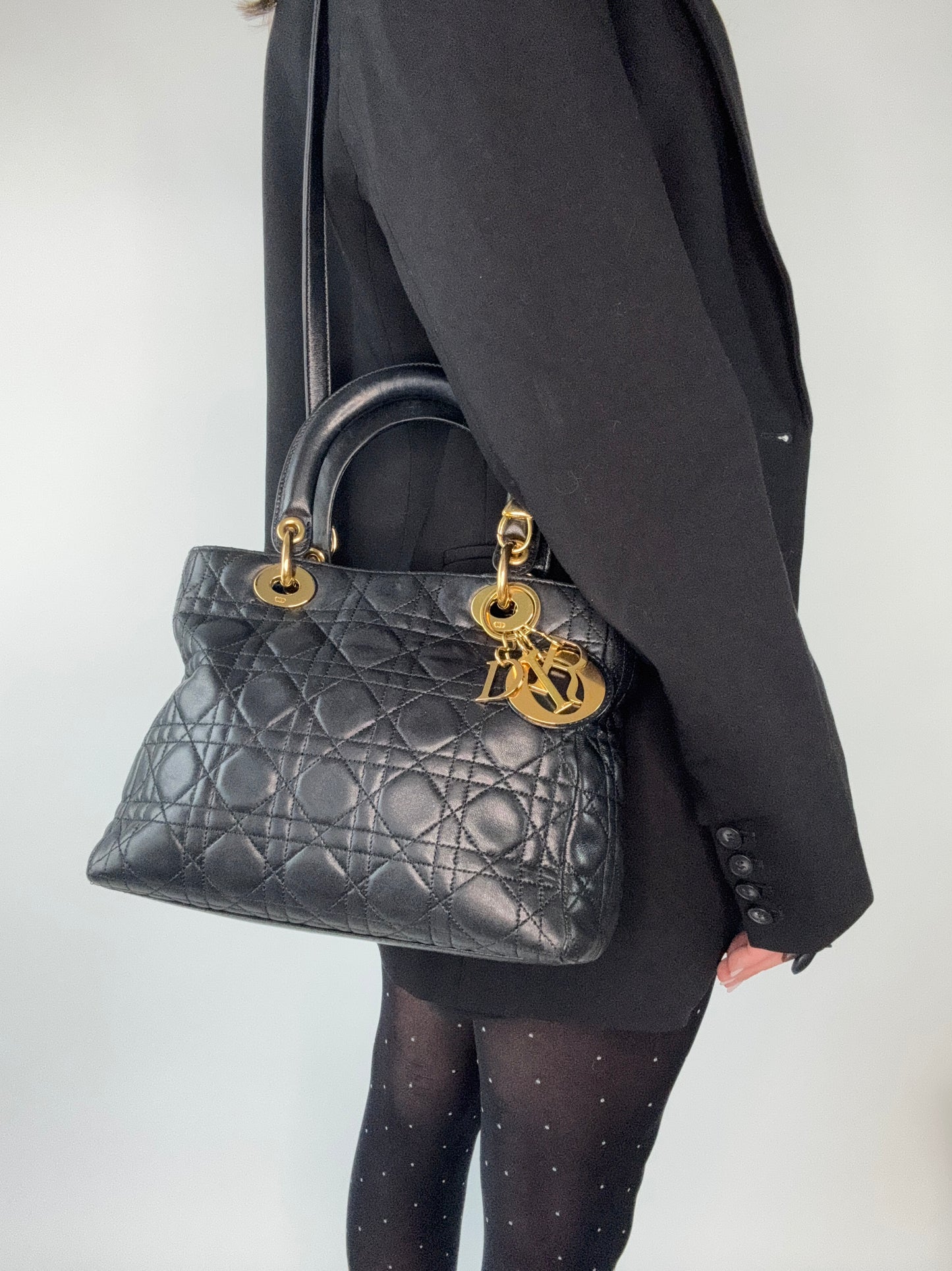 Medium lady Dior Cannage Bag