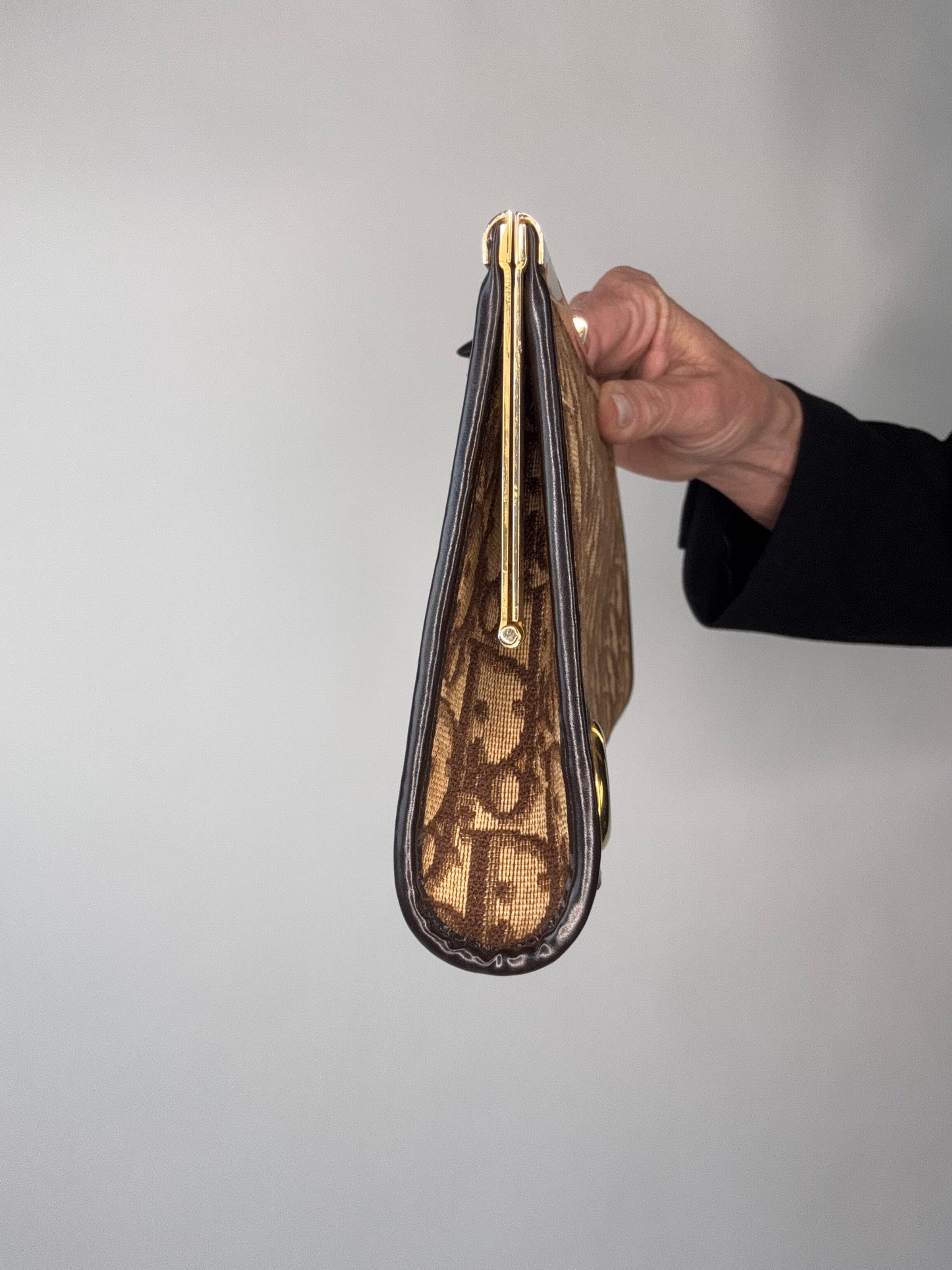 Dior Vintage Kiss Lock Trotter Clutch