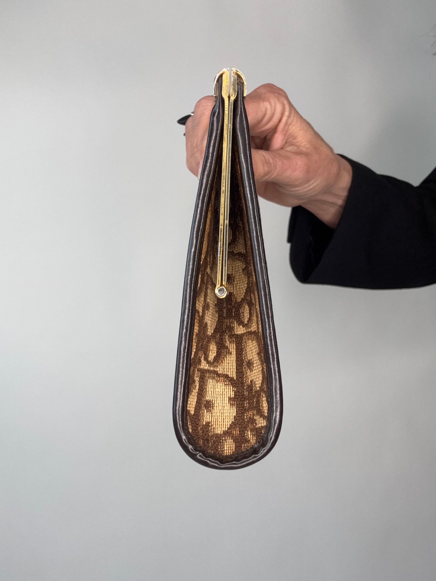 Dior Vintage Kiss Lock Trotter Clutch