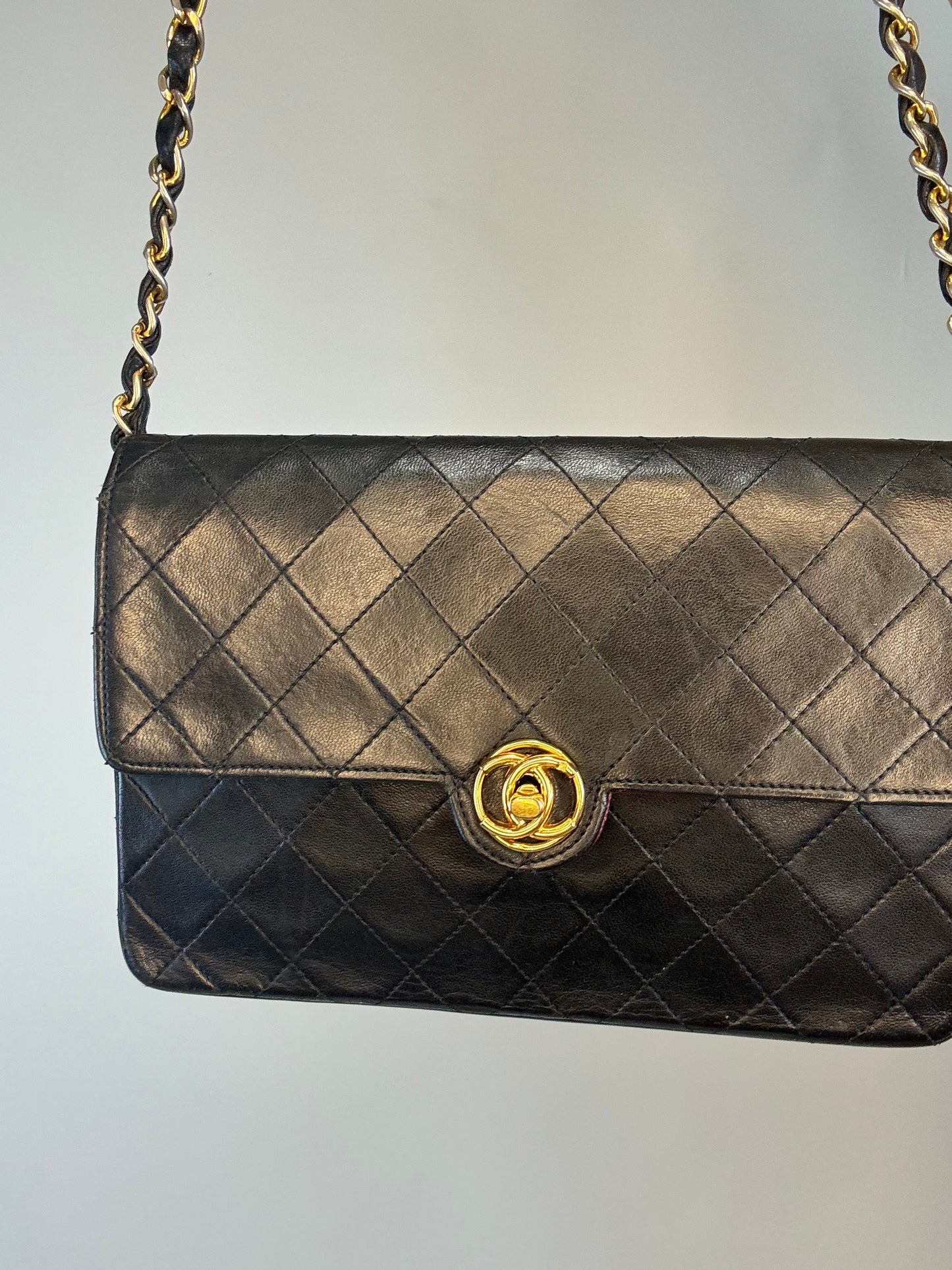 Chanel Vintage Single Flap Matelasse Shoulder Bag