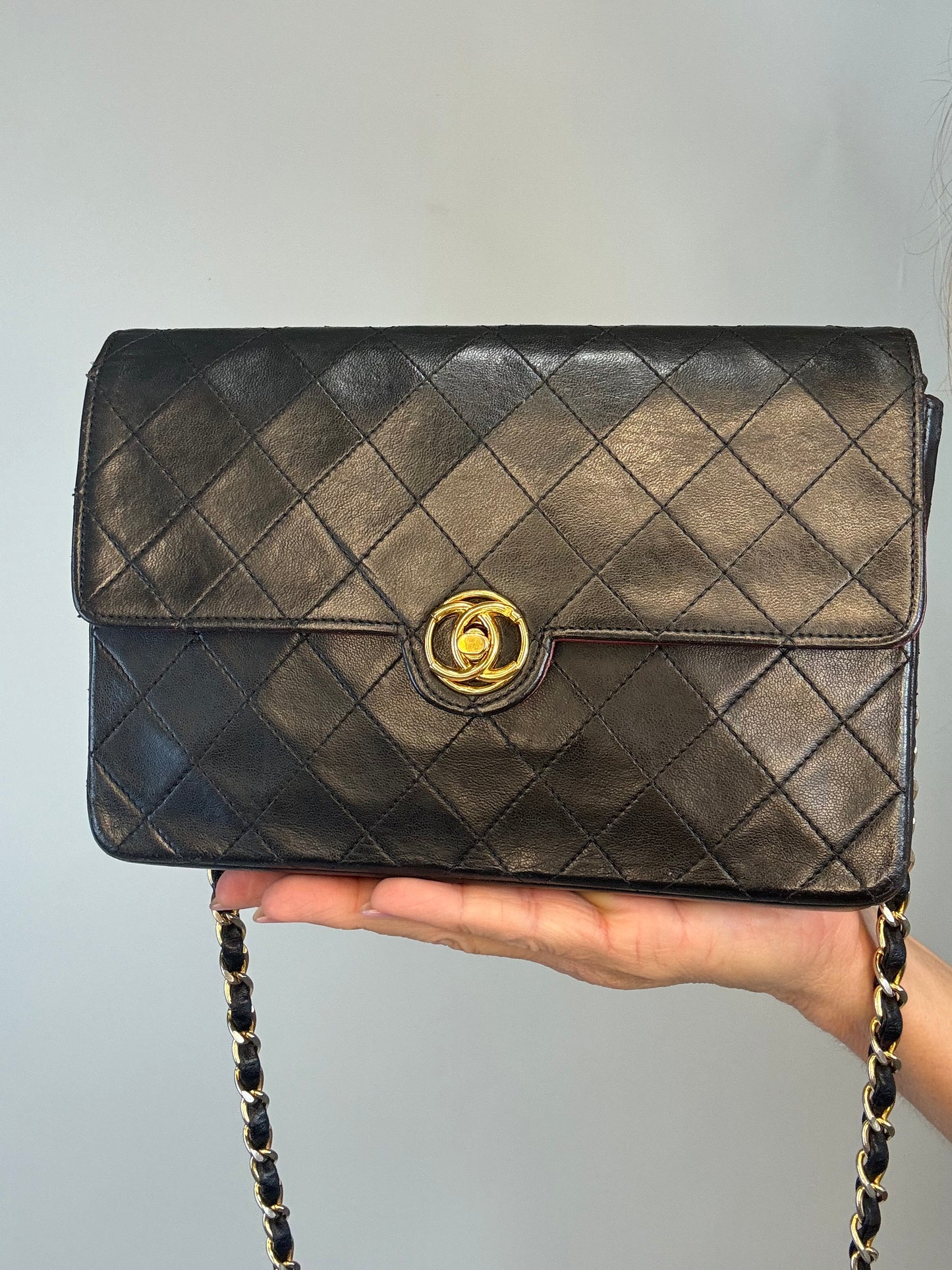 Chanel Vintage Single Flap Matelasse Shoulder Bag
