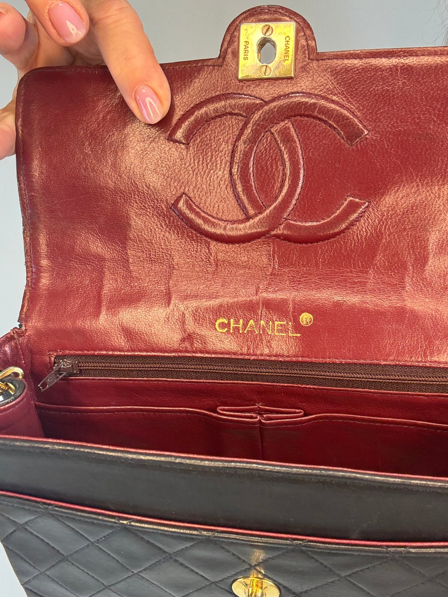 Chanel Vintage Single Flap Matelasse Shoulder Bag