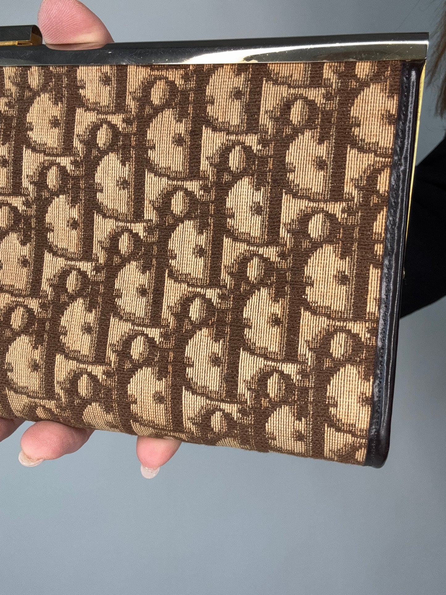 Dior Vintage Kiss Lock Trotter Clutch
