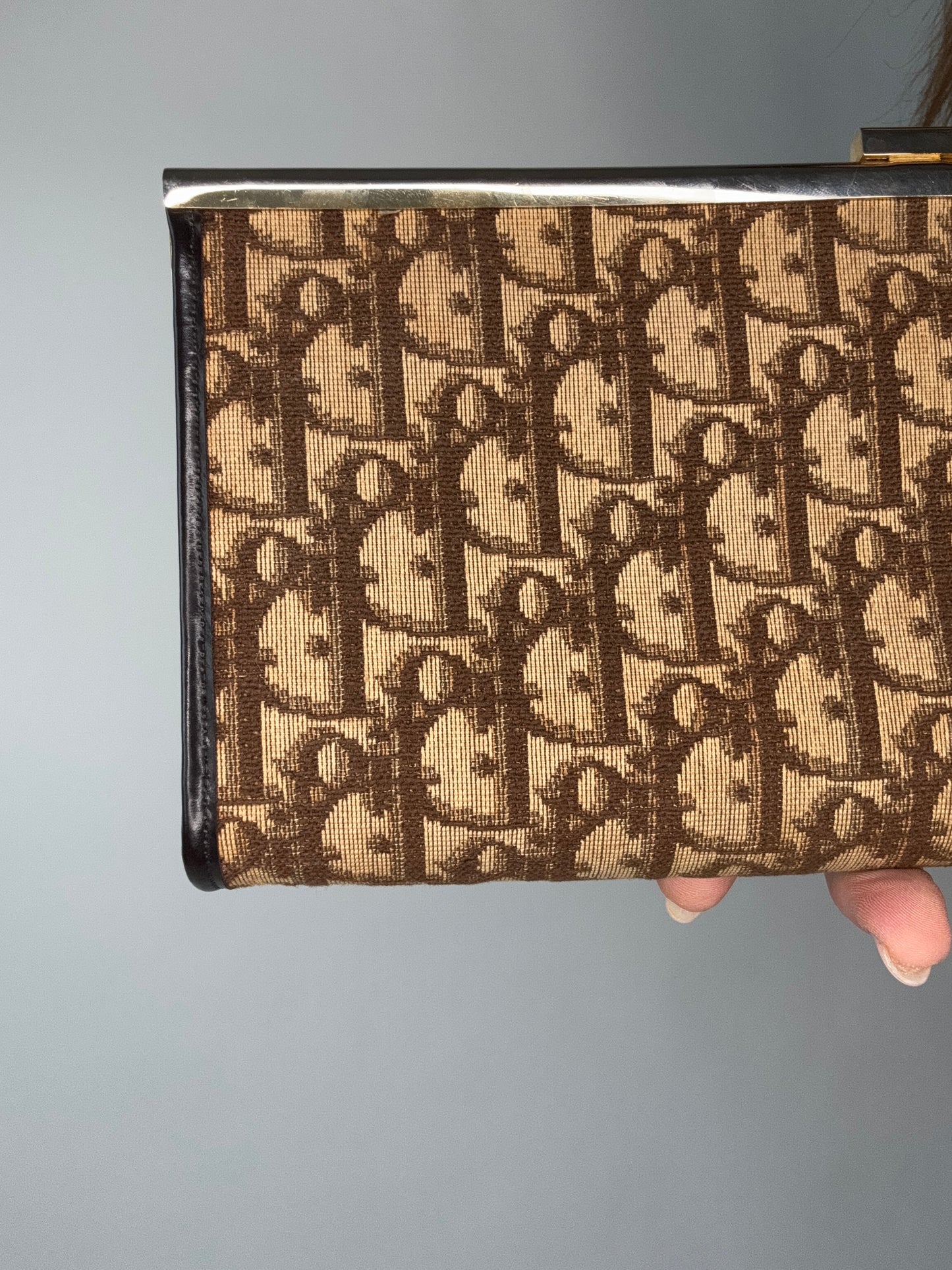 Dior Vintage Kiss Lock Trotter Clutch