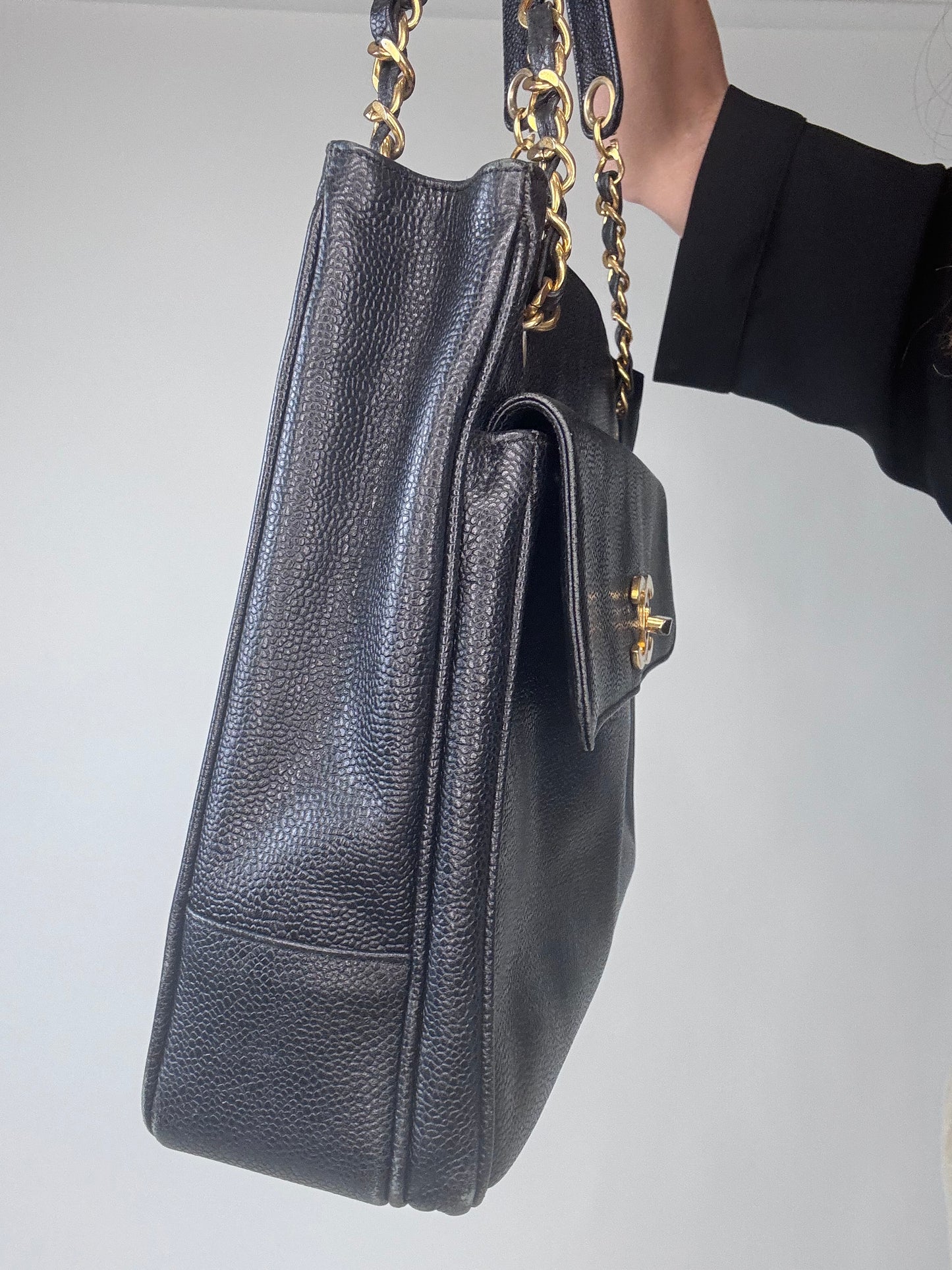 Chanel Caviar Double Sided Tote