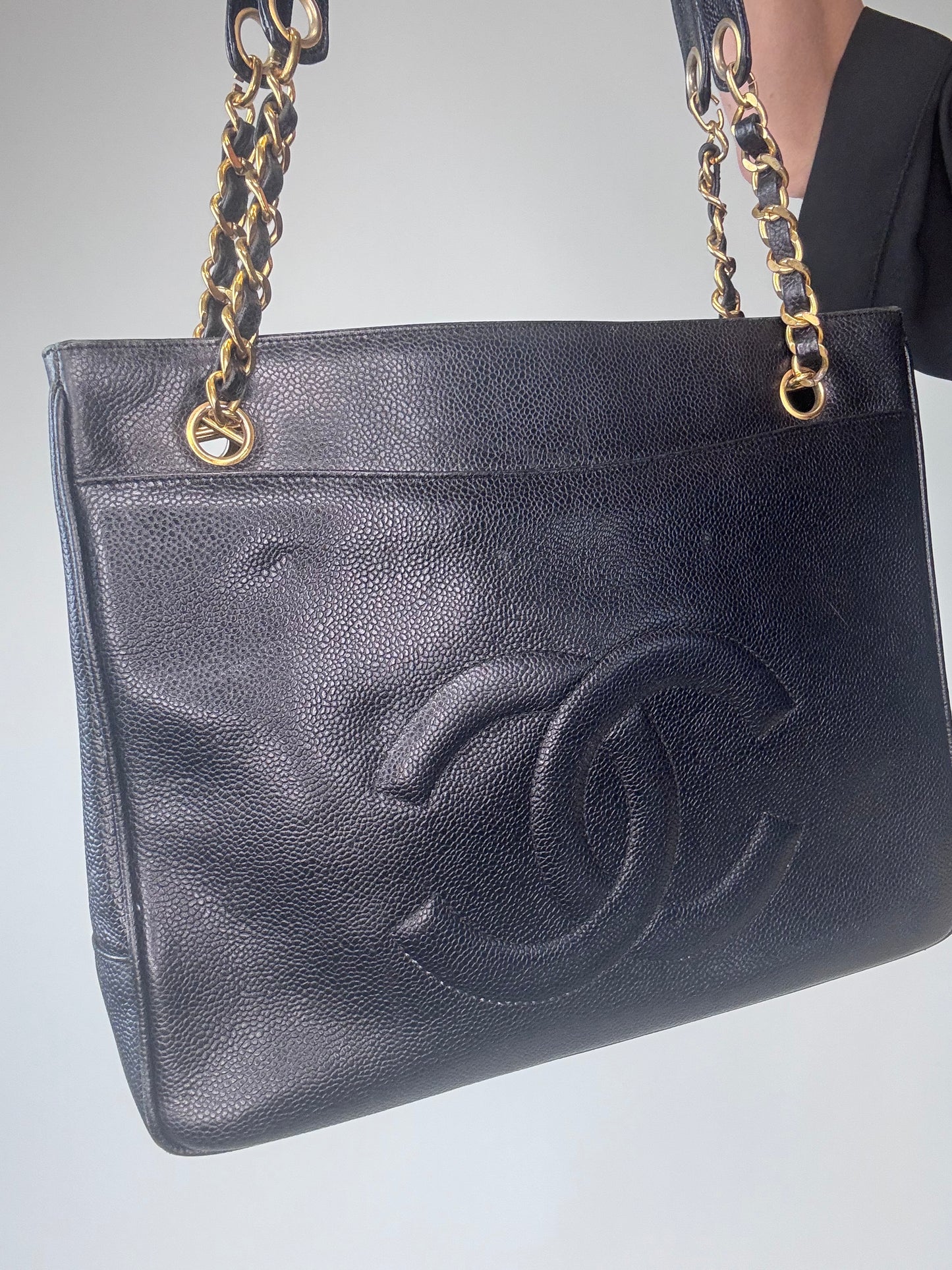 Chanel Caviar Double Sided Tote