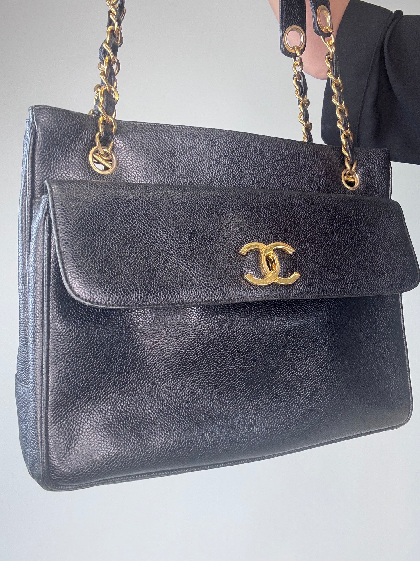 Chanel Caviar Double Sided Tote