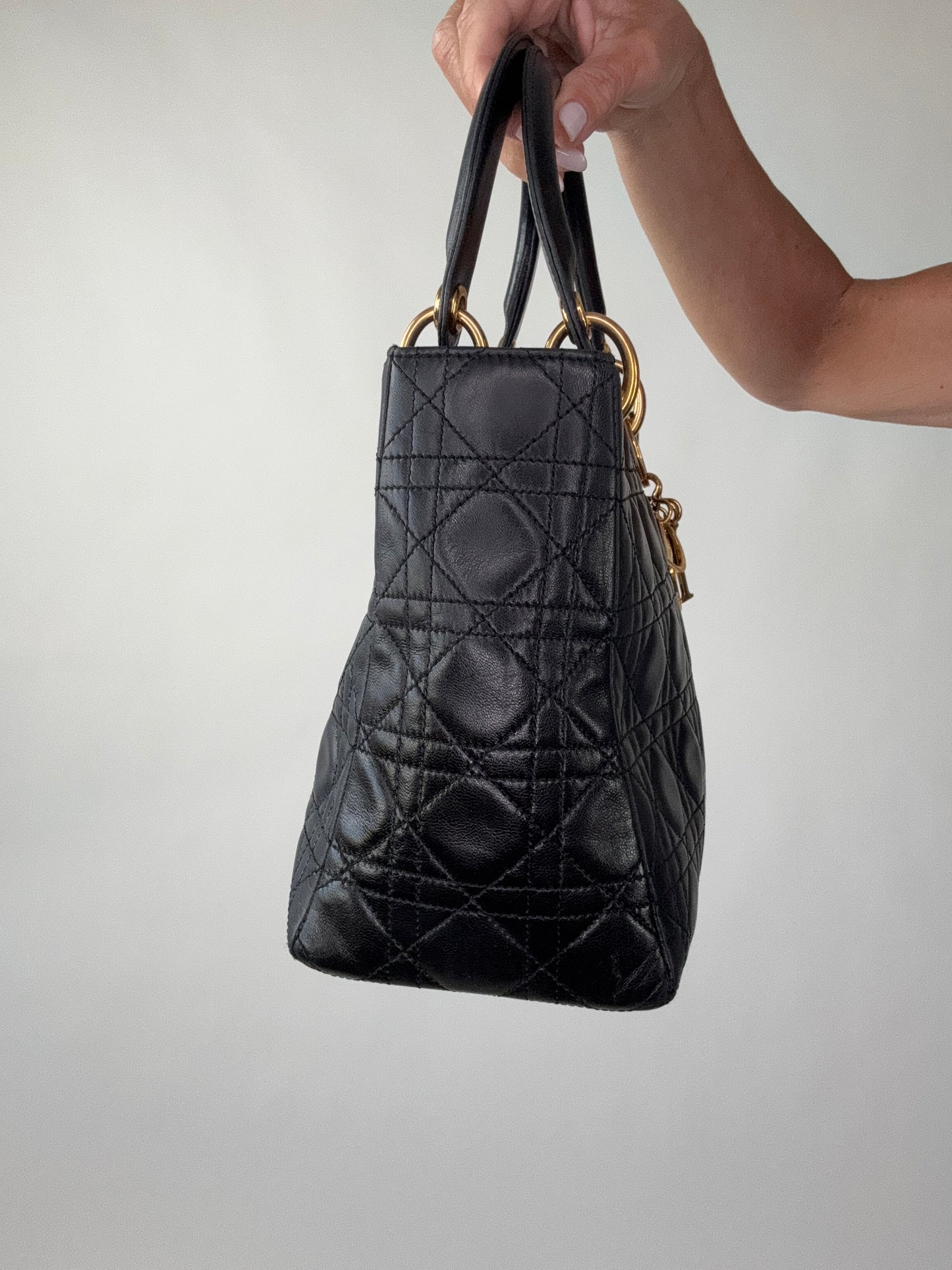 Christian Dior Lady Cannage Two Way Bag