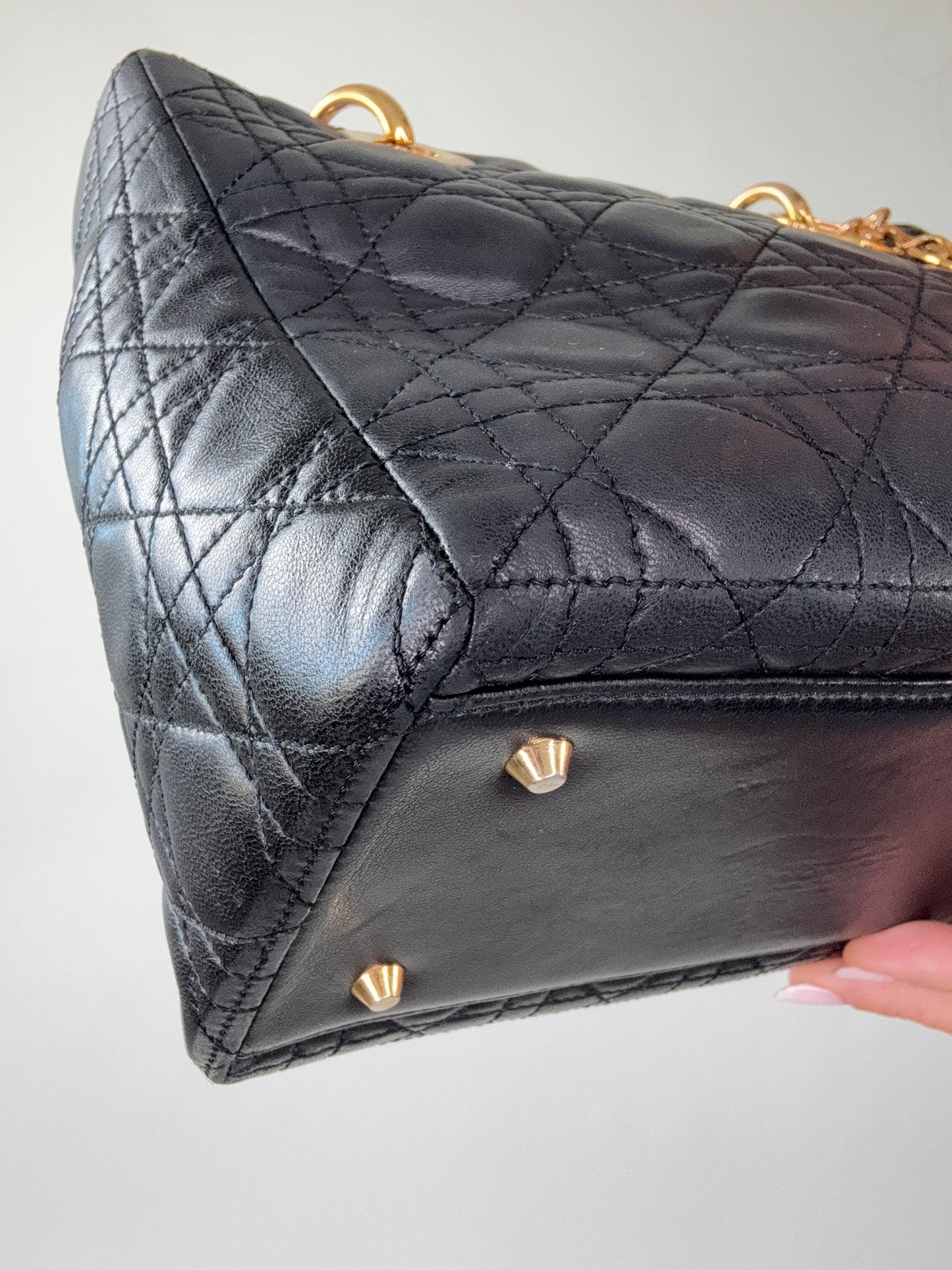 Christian Dior Lady Cannage Two Way Bag