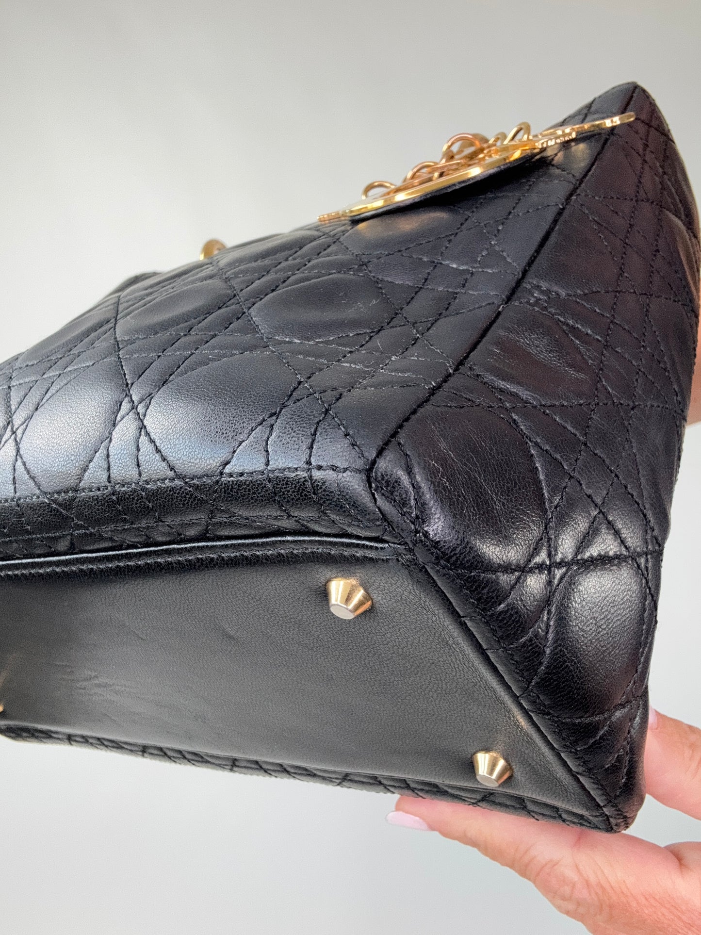 Christian Dior Lady Cannage Two Way Bag