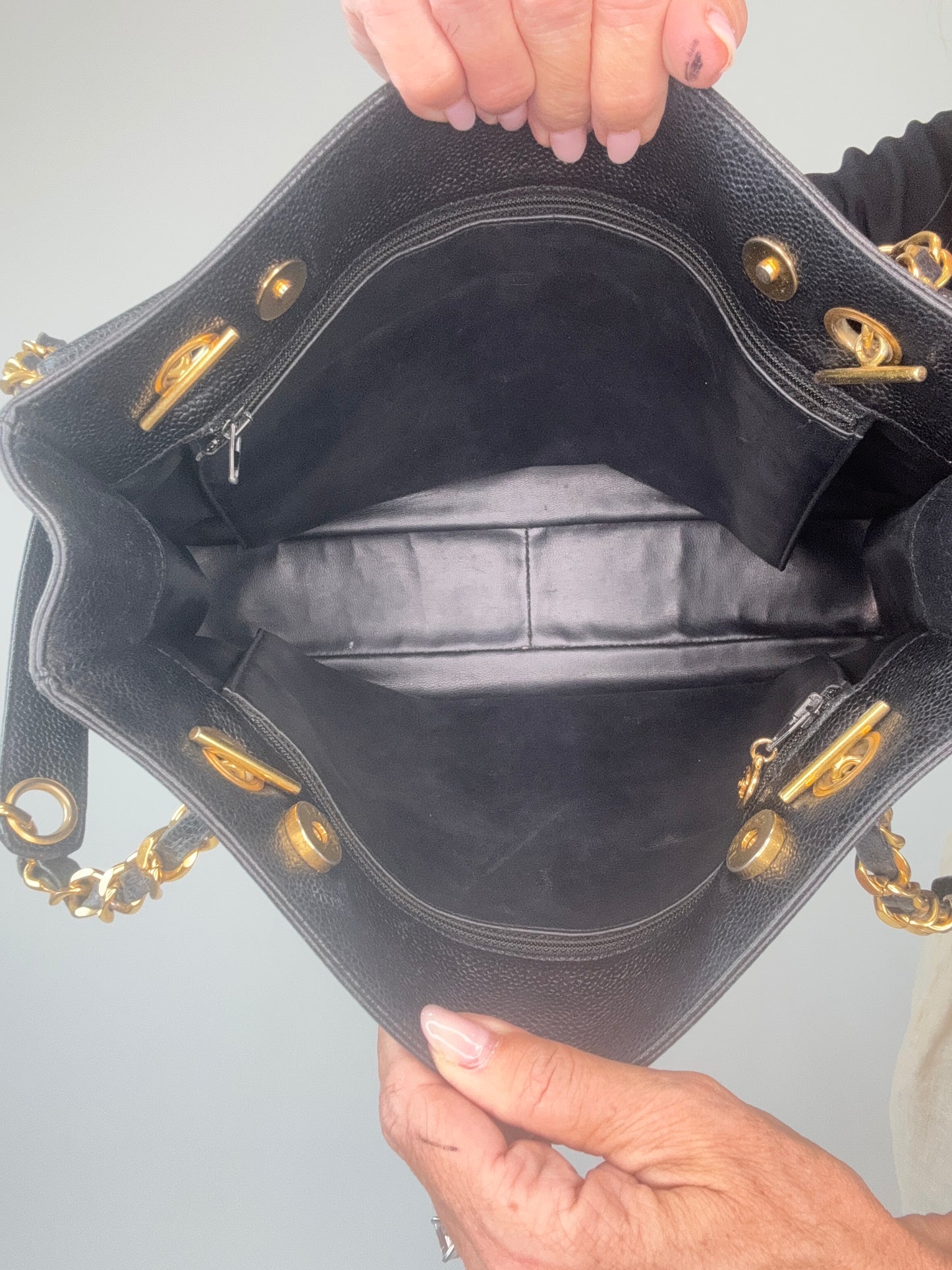 Chanel Caviar Double Sided Tote
